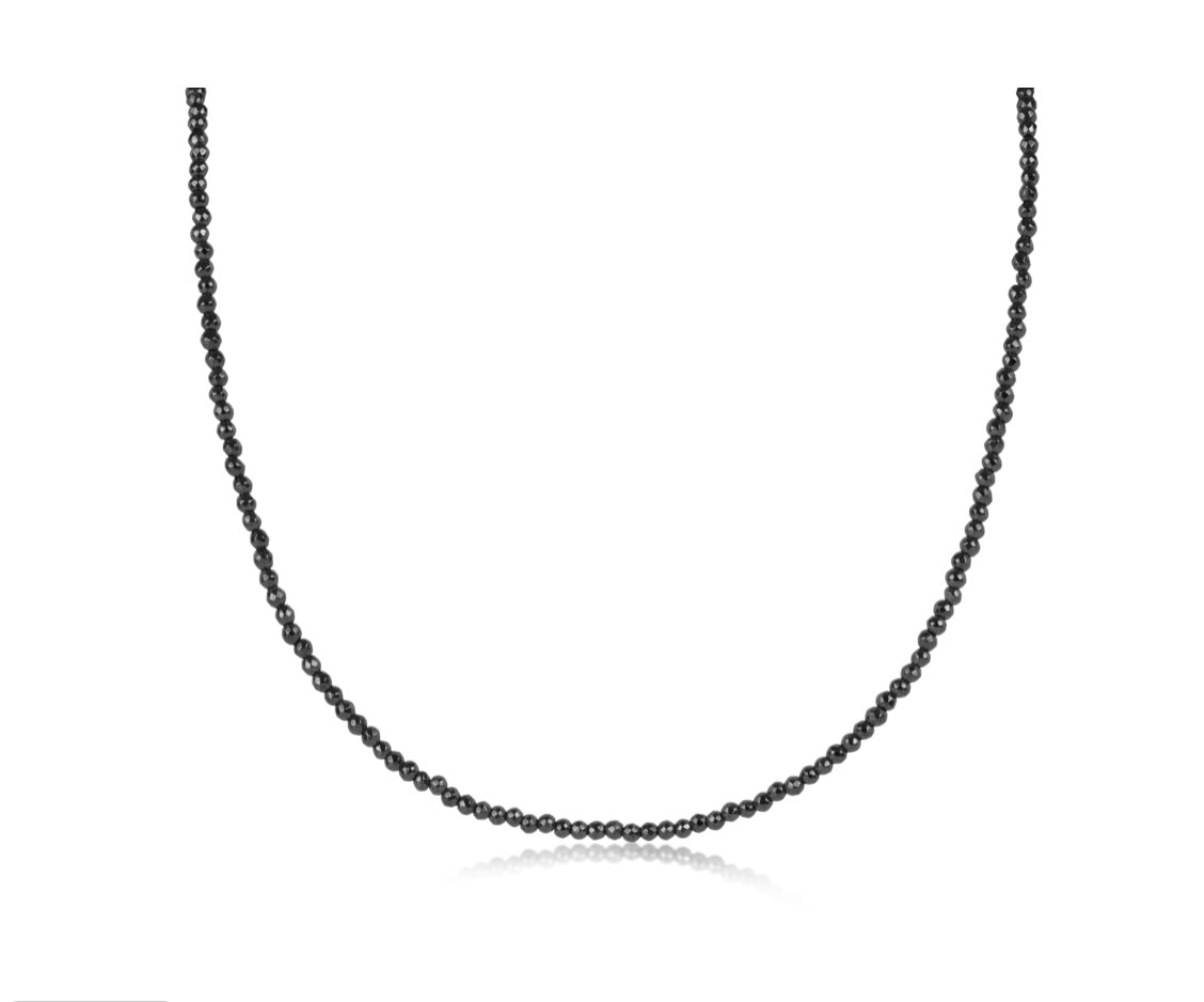 Faceted Hematite Choker-260 eNewton-eNewton-The Lovely Closet, Women's Fashion Boutique in Alexandria, KY