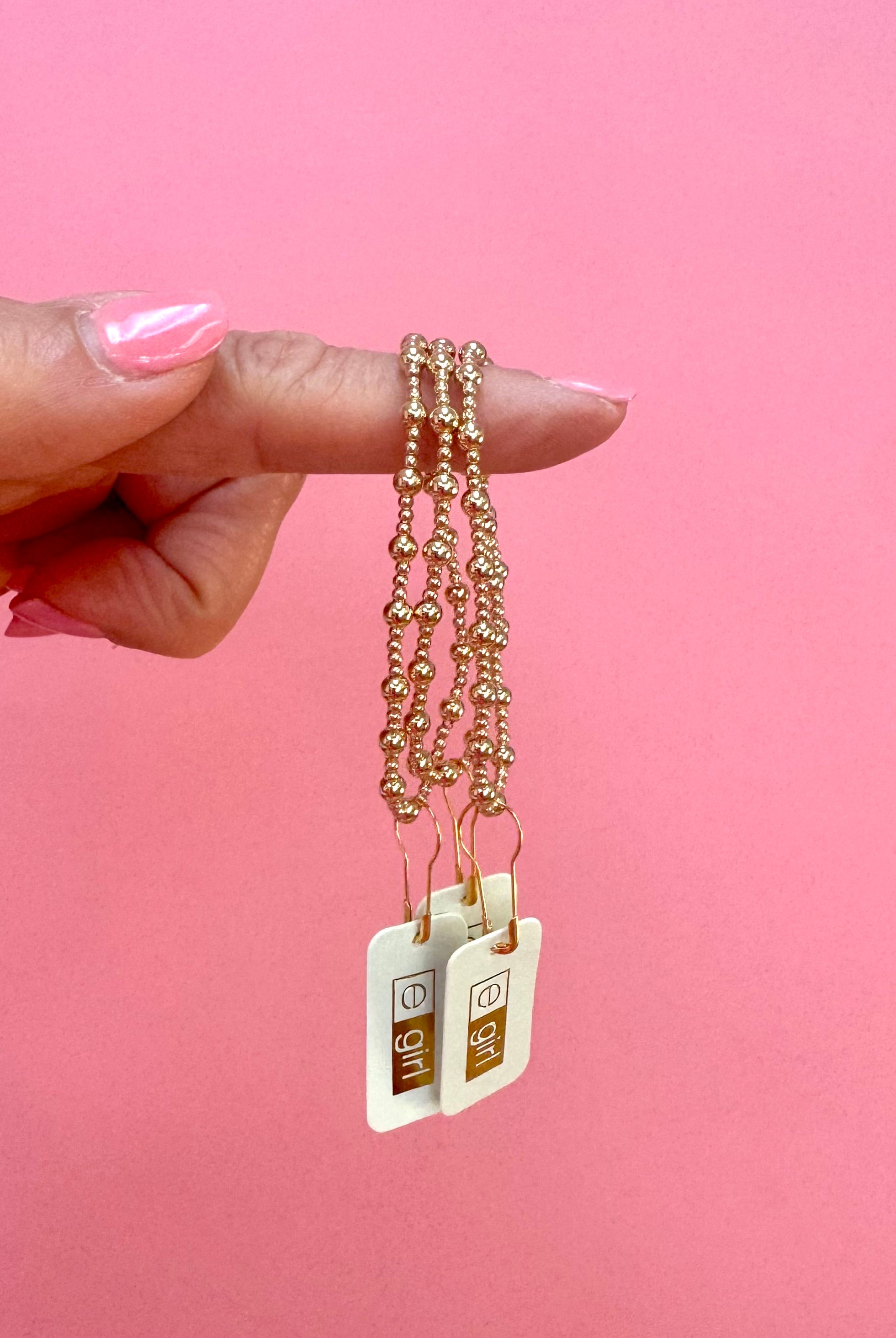 EGIRL Classic Gold Sincerity 4mm Bracelet-260 eNewton-enewton-The Lovely Closet, Women's Fashion Boutique in Alexandria, KY