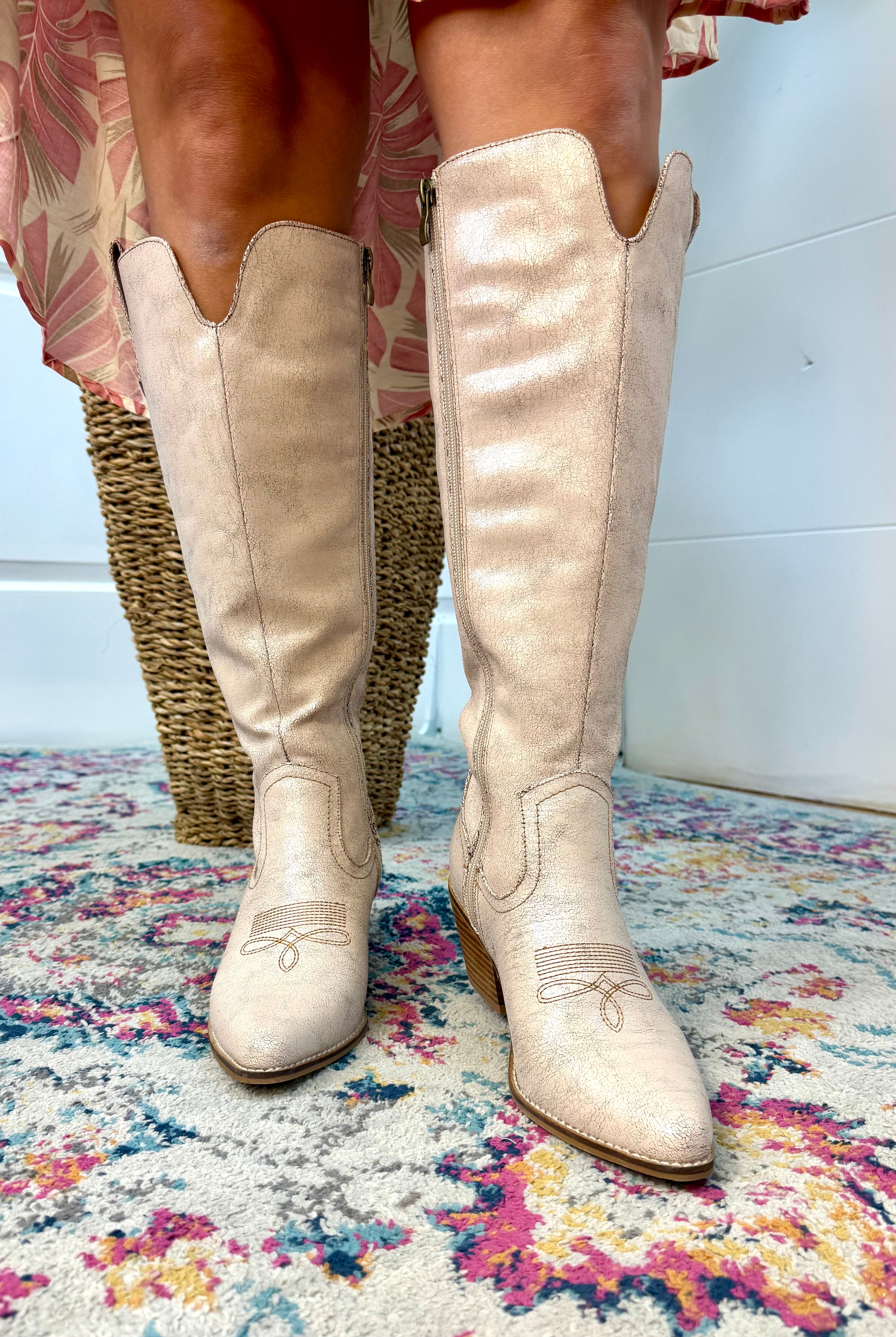 Corkys Hat's Off - Putty Crackle Boot-270 Shoes-Corkys-The Lovely Closet, Women's Fashion Boutique in Alexandria, KY