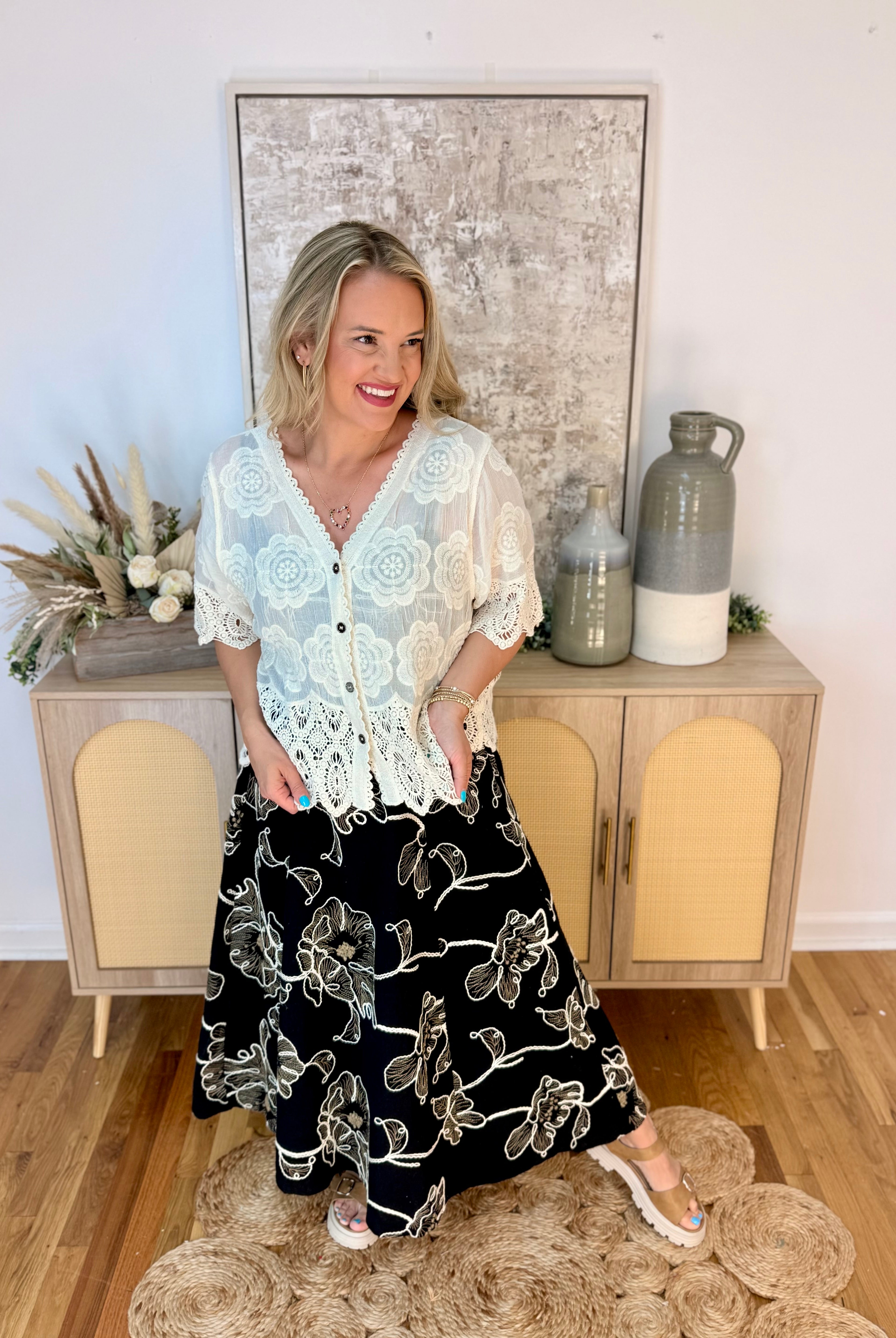 Beach Escape Embroidered Dress-180 Dresses-Blu Pepper-The Lovely Closet, Women's Fashion Boutique in Alexandria, KY