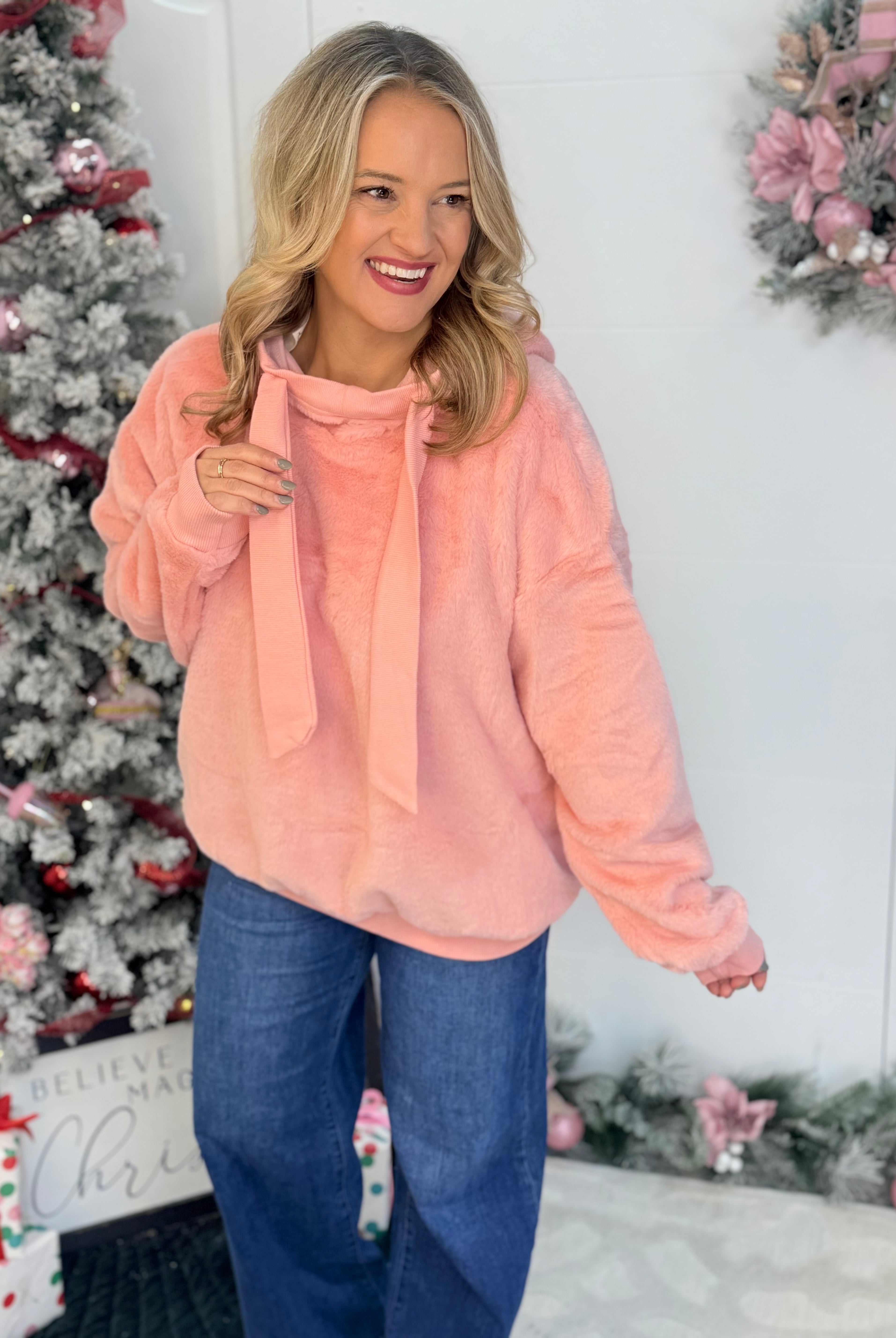 PINK-mas Pullover-350 Holiday-easel-The Lovely Closet, Women's Fashion Boutique in Alexandria, KY