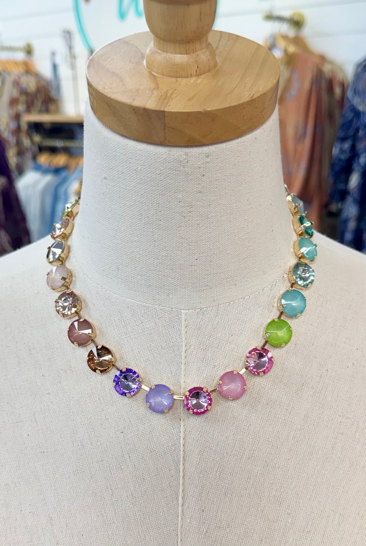Candy Bling Neckace-280 Accessories-Golden Stella-The Lovely Closet, Women's Fashion Boutique in Alexandria, KY