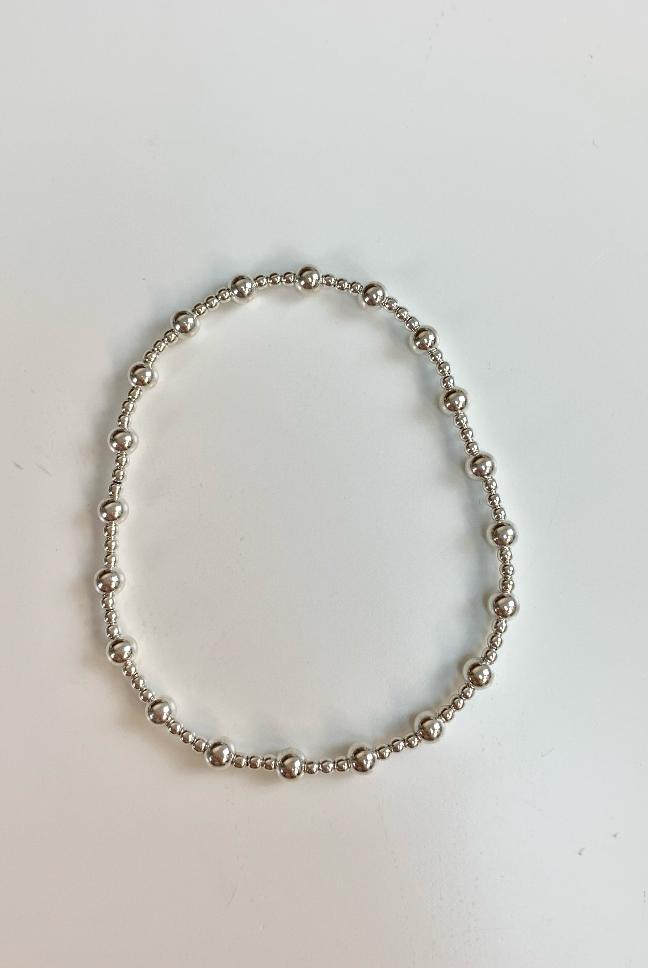 Classic Sincerity Pattern 4mm Silver Bracelet-260 eNewton-eNewton-The Lovely Closet, Women's Fashion Boutique in Alexandria, KY