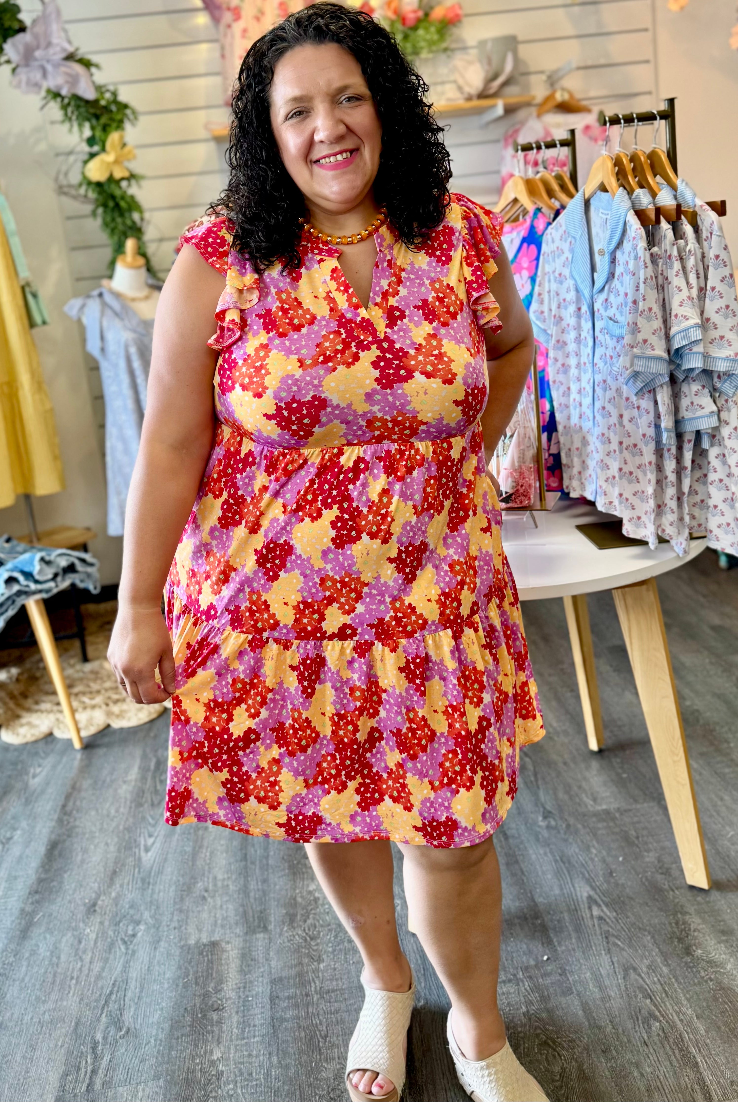 Lizzy Tiered Forever Dress-180 Dresses-Dear Scarlett-The Lovely Closet, Women's Fashion Boutique in Alexandria, KY