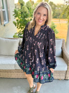 Midnight Whispers Dress-180 Dresses-Umgee-The Lovely Closet, Women's Fashion Boutique in Alexandria, KY