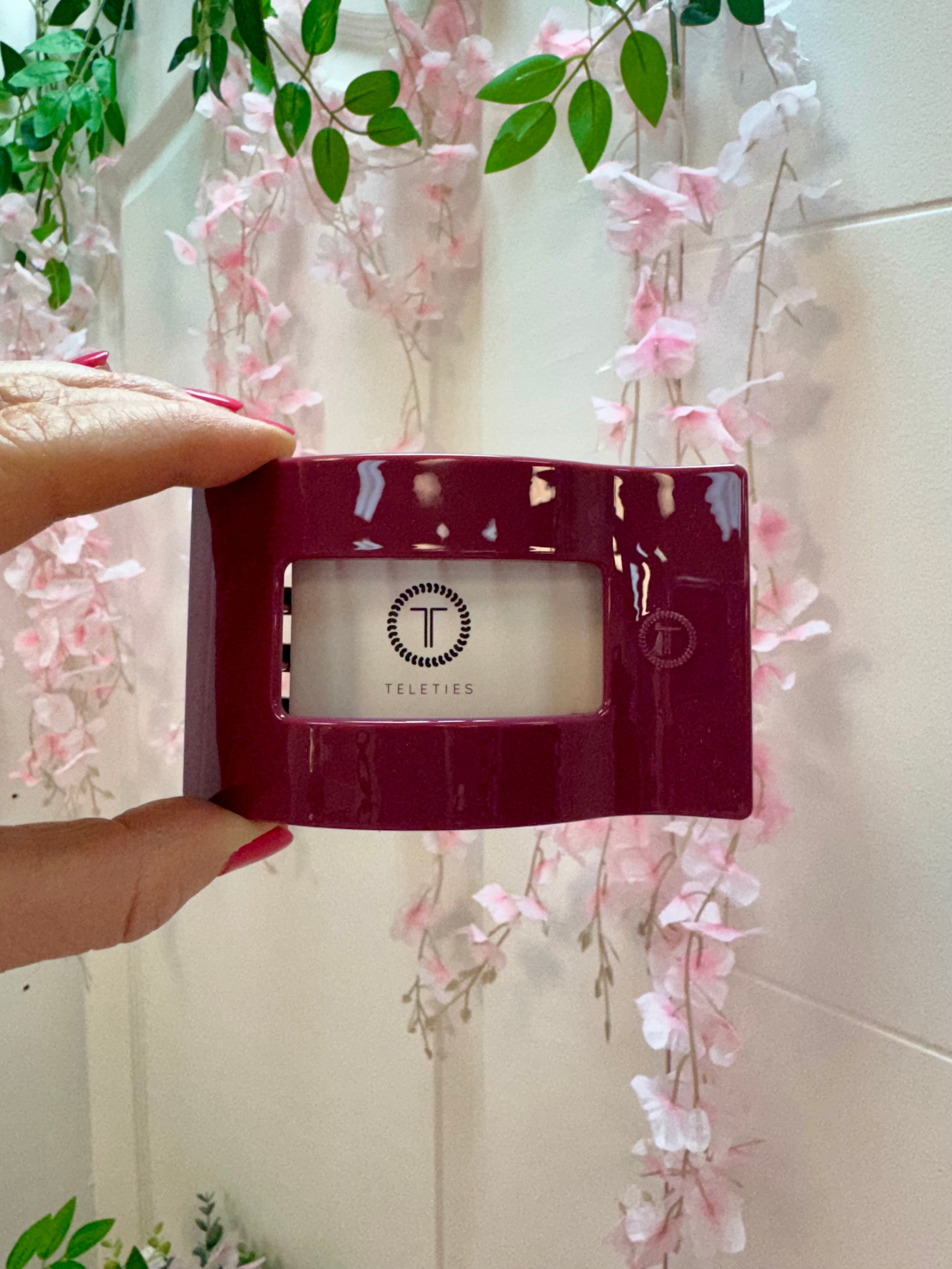 Teleties Flat Rectangle Hair Clip-280 Accessories-TELETIES-The Lovely Closet, Women's Fashion Boutique in Alexandria, KY