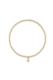 Classic Gold 2mm Signature Cross Small Gold Charm-260 eNewton-eNewton-The Lovely Closet, Women's Fashion Boutique in Alexandria, KY