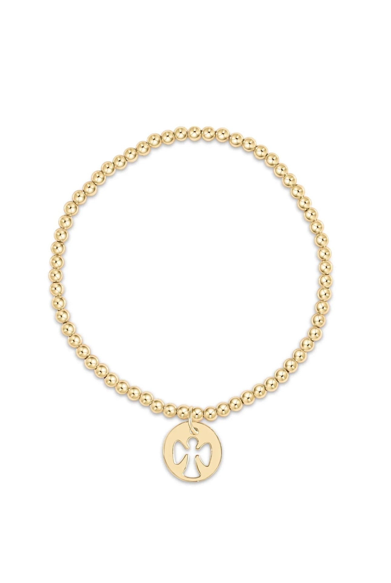 EGIRL Classic Gold 3mm Guardian Angel Disc-260 eNewton-eNewton-The Lovely Closet, Women's Fashion Boutique in Alexandria, KY