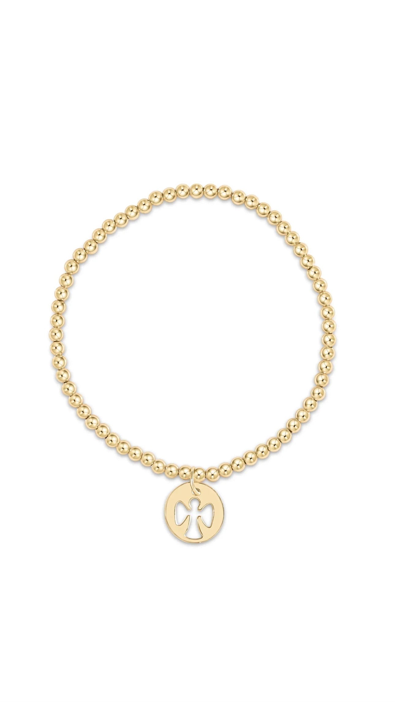 EGIRL Classic Gold 3mm Guardian Angel Disc-260 eNewton-eNewton-The Lovely Closet, Women's Fashion Boutique in Alexandria, KY