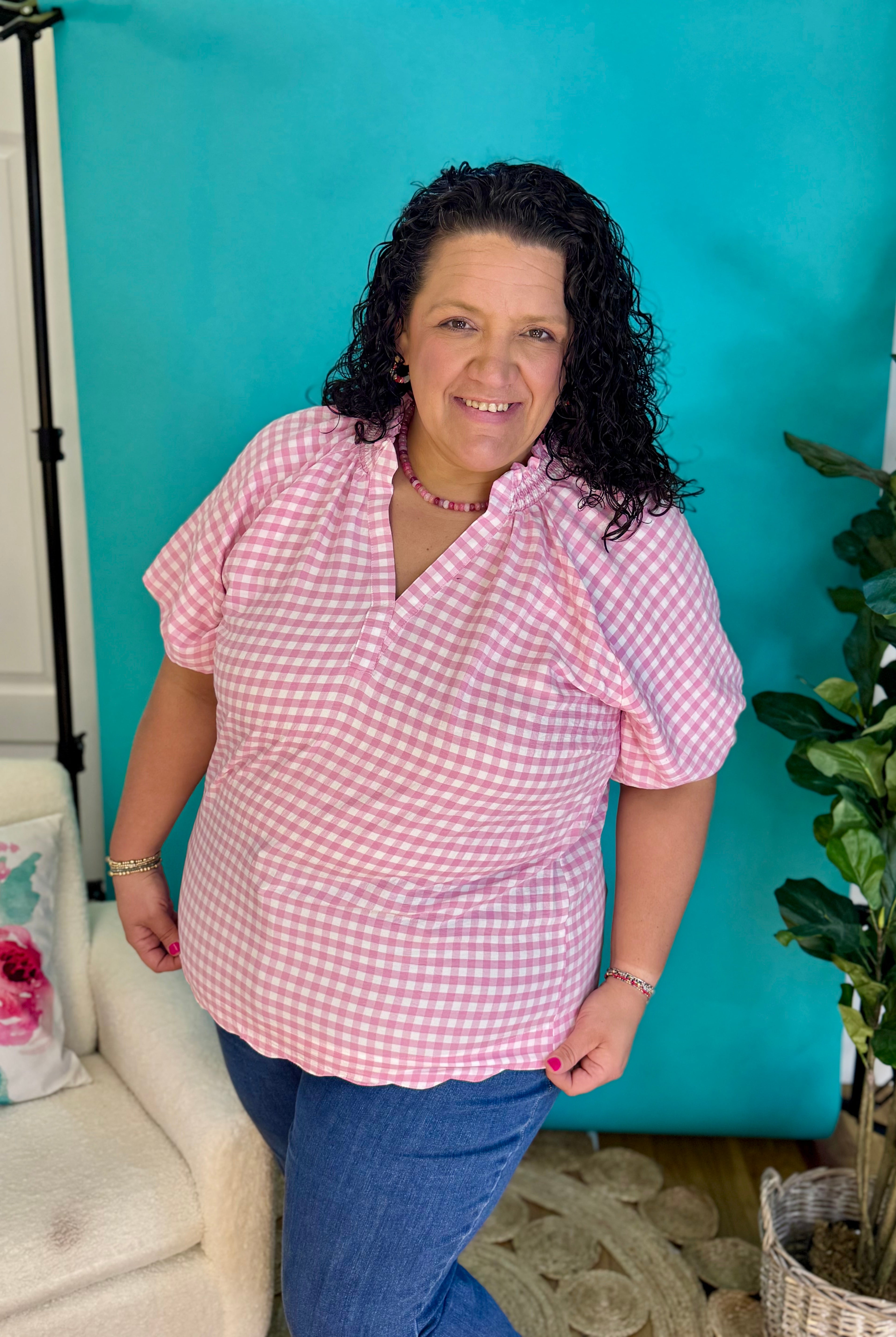 Secret Garden Top - Peony-120 Sleeveless Tops-umgee-The Lovely Closet, Women's Fashion Boutique in Alexandria, KY