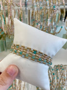 Sincerity Gold 3MM Gemstone Bracelet-260 eNewton-eNewton-The Lovely Closet, Women's Fashion Boutique in Alexandria, KY