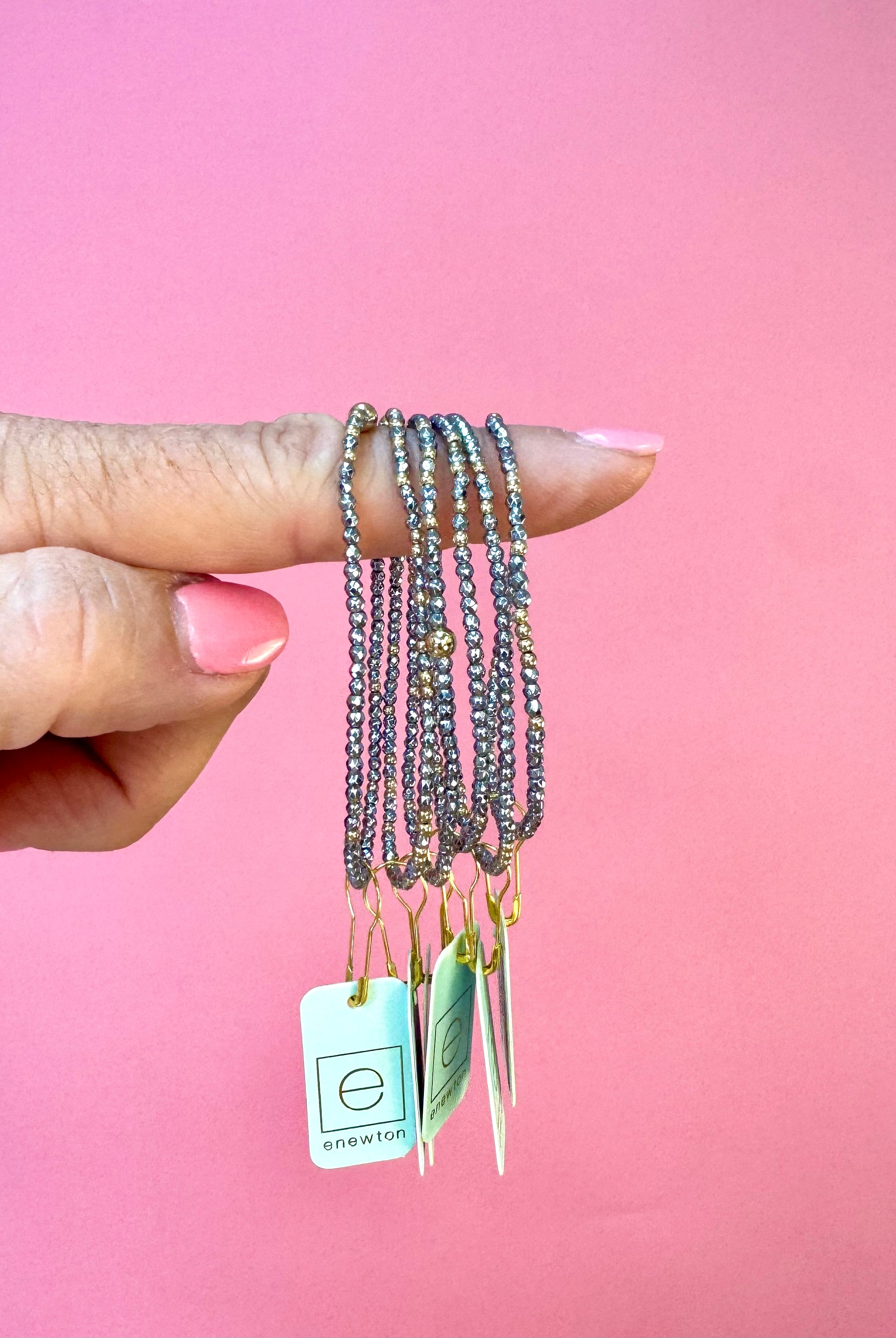 Hope Unwritten Silver Hematite 2mm-260 eNewton-eNewton-The Lovely Closet, Women's Fashion Boutique in Alexandria, KY