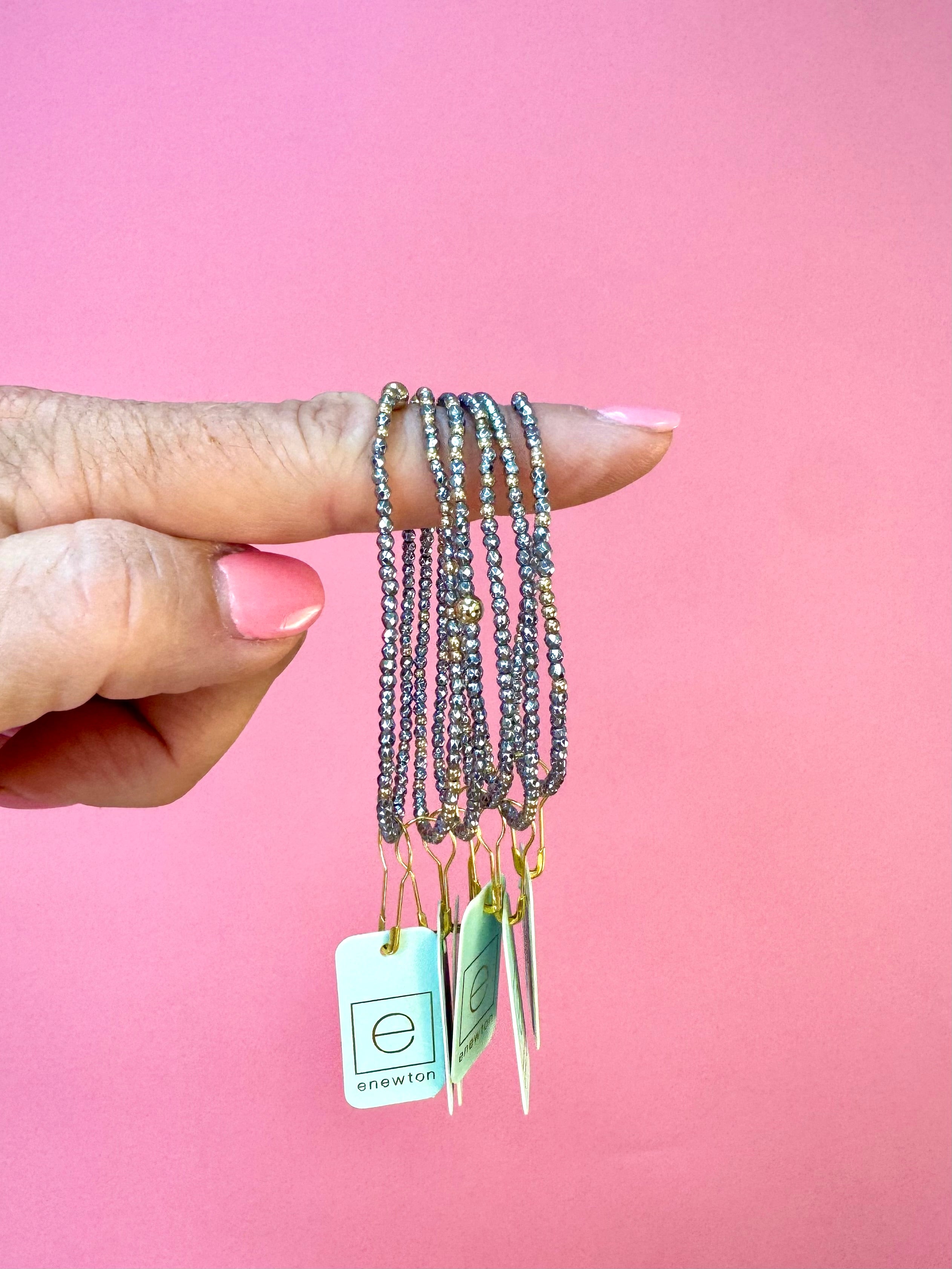 Hope Unwritten Silver Hematite 2mm-260 eNewton-eNewton-The Lovely Closet, Women's Fashion Boutique in Alexandria, KY