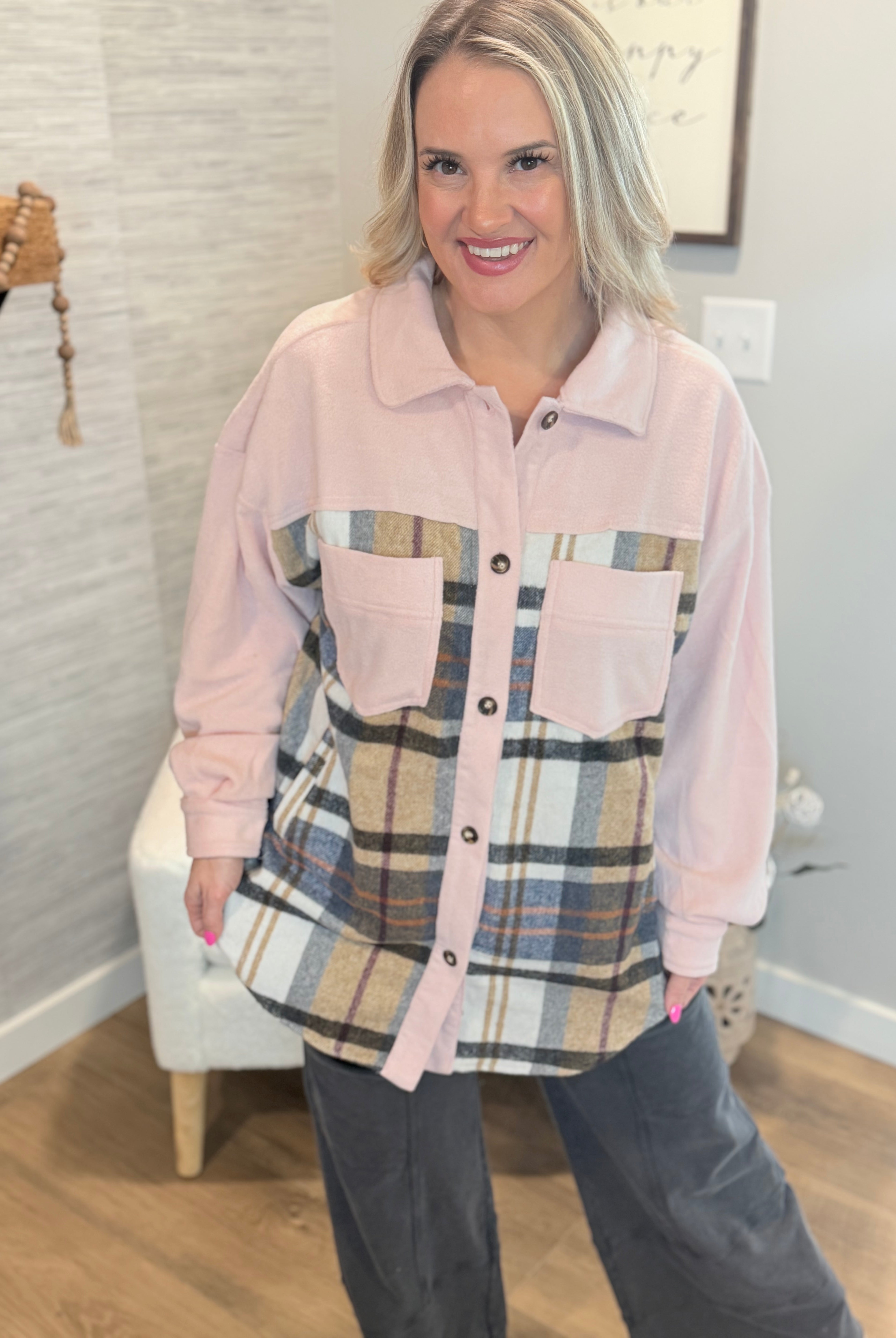 Cozy Getaway Shacket-110 Long Sleeve Top-bibi-The Lovely Closet, Women's Fashion Boutique in Alexandria, KY