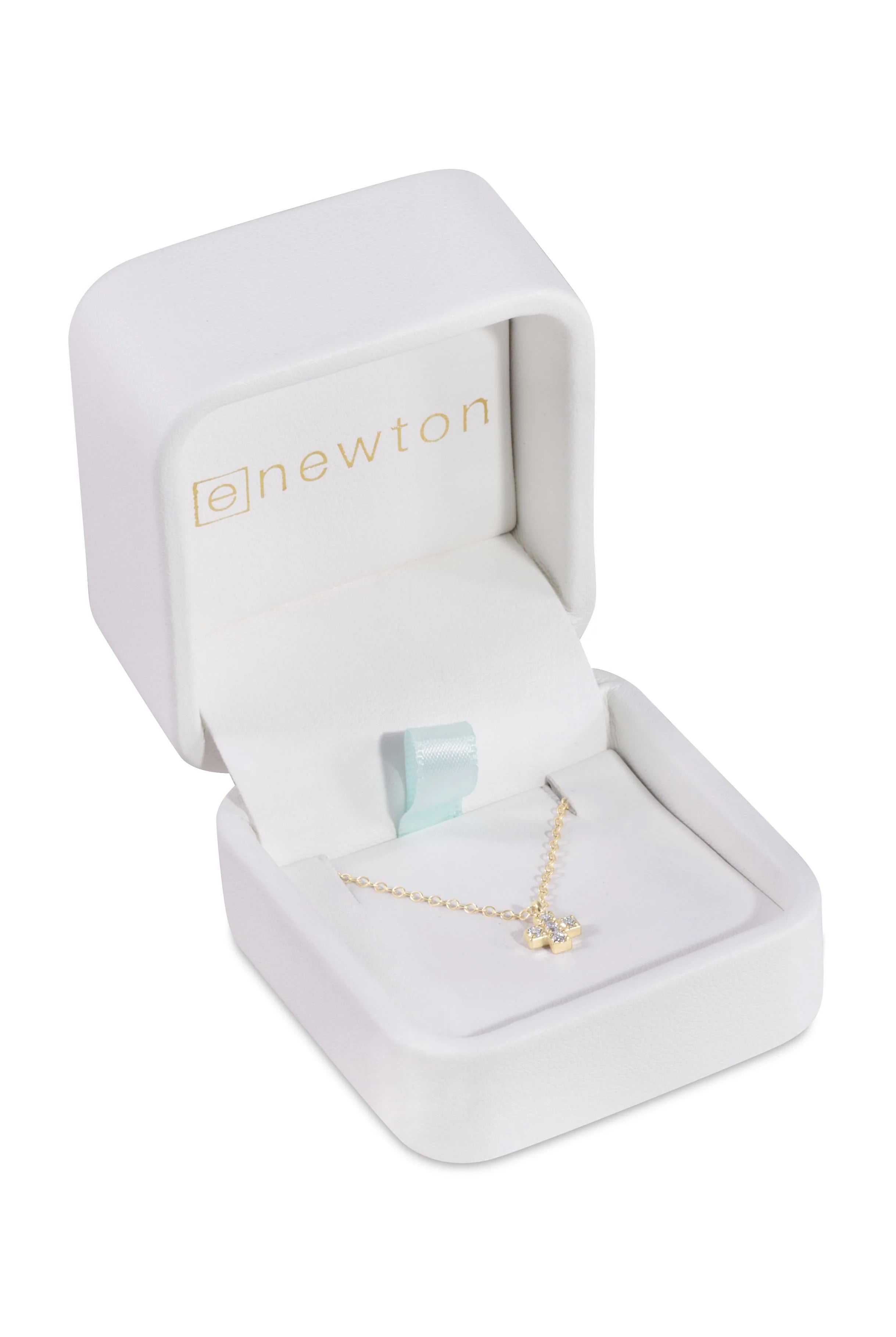 14KT Gold and .10 CT Diamond Signature Cross Necklace-260 eNewton-eNewton-The Lovely Closet, Women's Fashion Boutique in Alexandria, KY