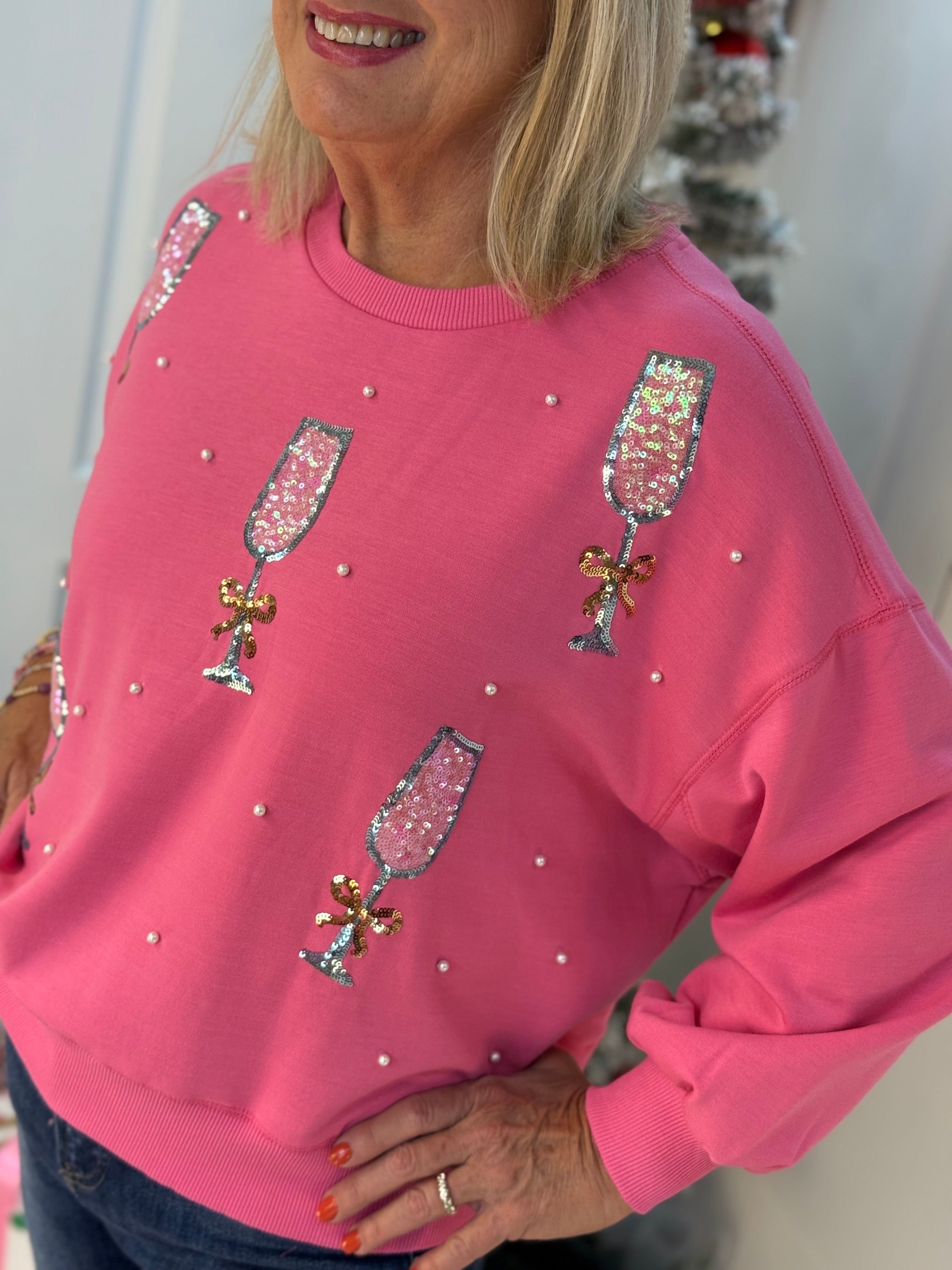 Millie Cheers Pullover-150 Sweatshirts-Mary Square-The Lovely Closet, Women's Fashion Boutique in Alexandria, KY