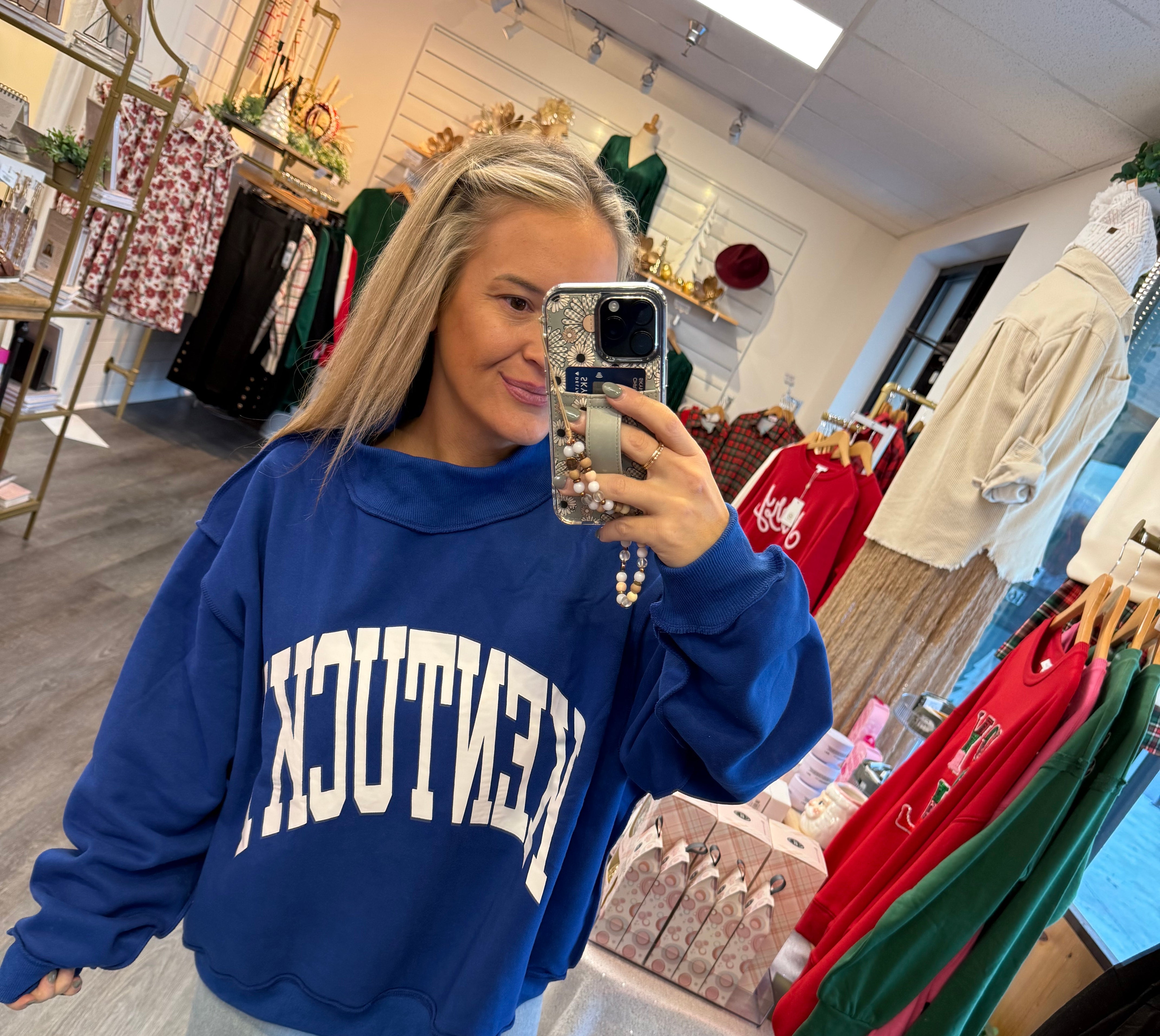 Reversible KY Pullover-110 Long Sleeve Top-Bucketlist-The Lovely Closet, Women's Fashion Boutique in Alexandria, KY