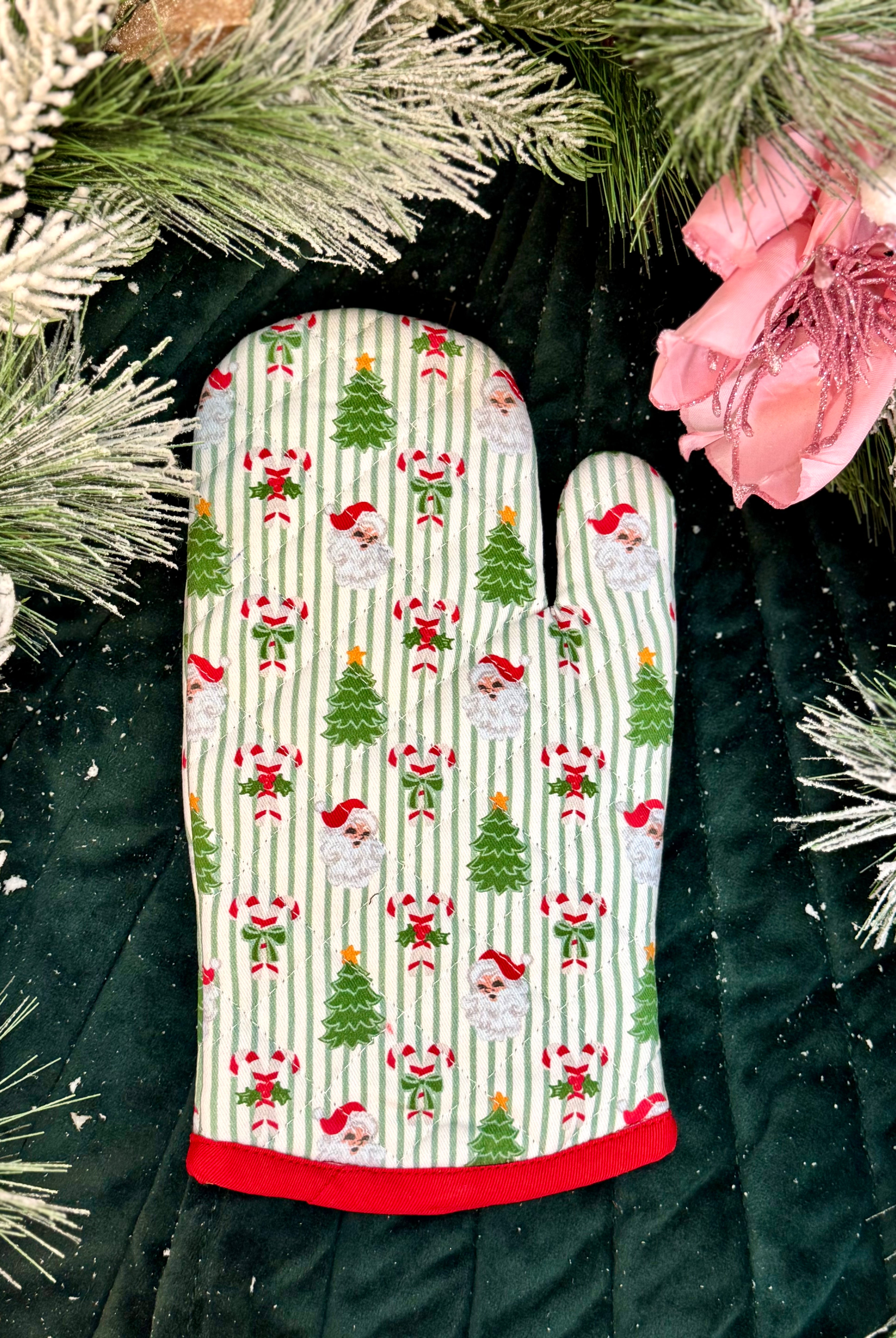 Oven Mitt - Peppermint Pine-350 Holiday-Mary Square-The Lovely Closet, Women's Fashion Boutique in Alexandria, KY