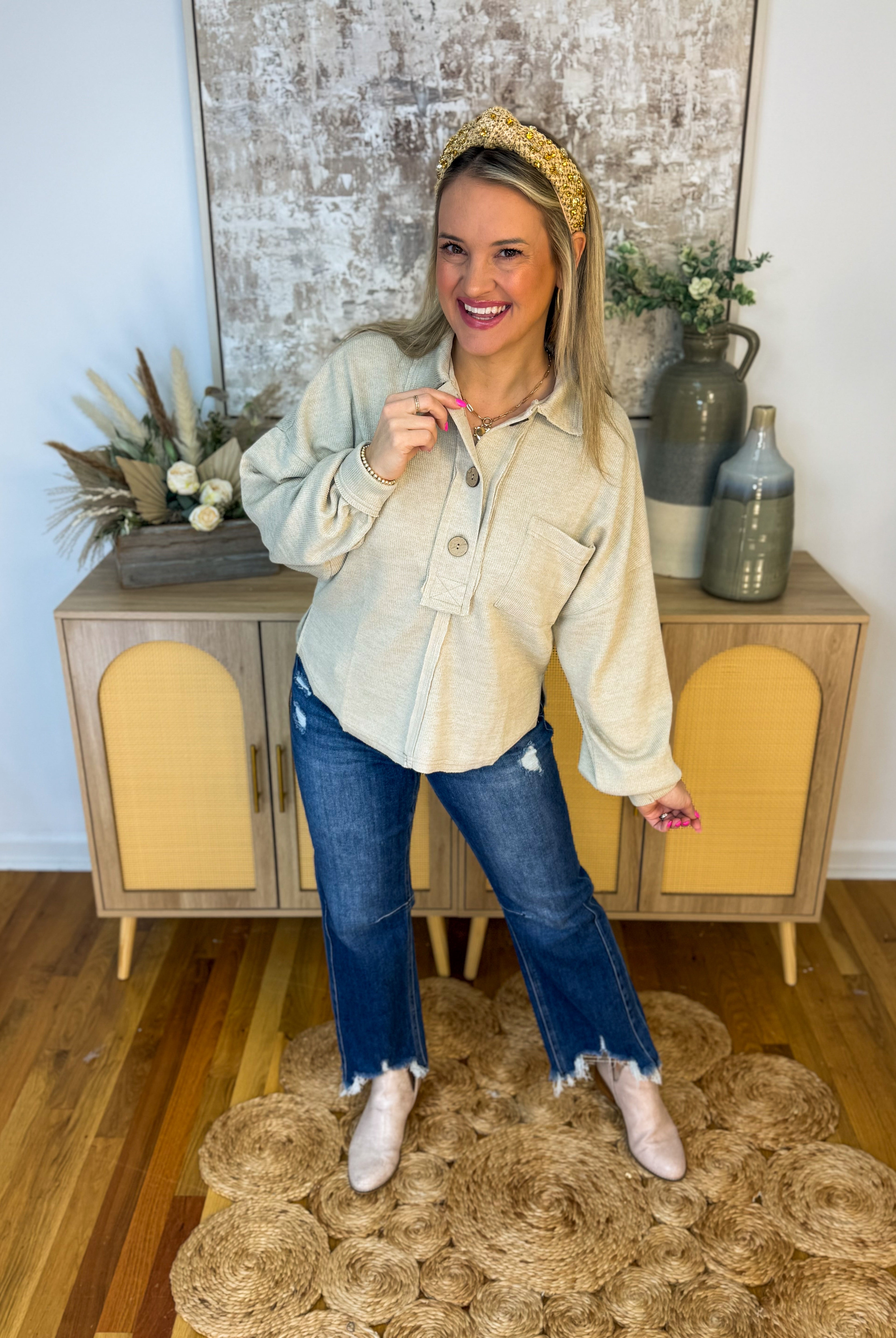 Charming Pullover-110 Long Sleeve Top-Blu Pepper-The Lovely Closet, Women's Fashion Boutique in Alexandria, KY