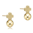 Signature Cross Gold Stud - Classic Earring-260 eNewton-enewton-The Lovely Closet, Women's Fashion Boutique in Alexandria, KY
