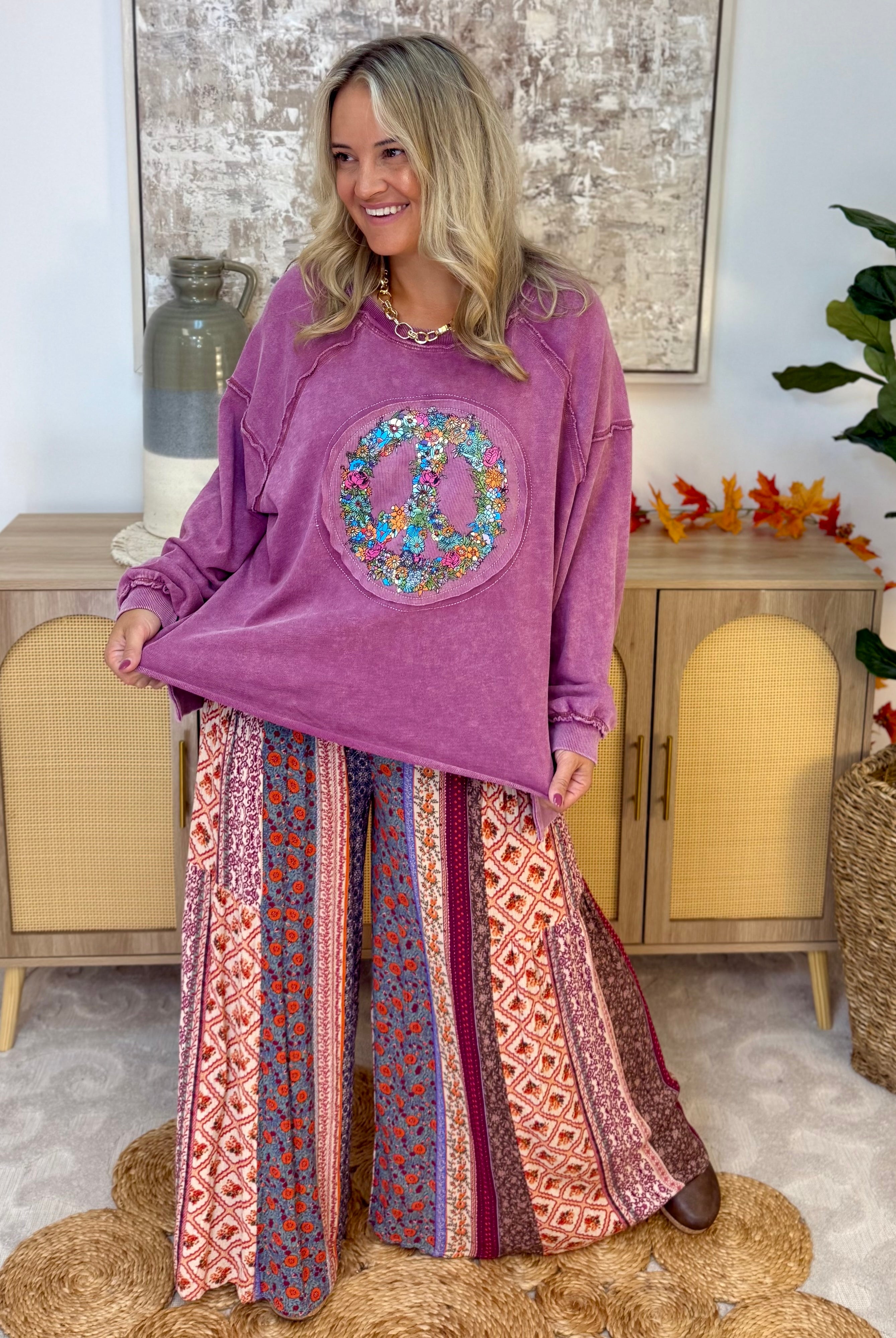 Fall Rayon Gauze Pants-240 Pants-easel-The Lovely Closet, Women's Fashion Boutique in Alexandria, KY