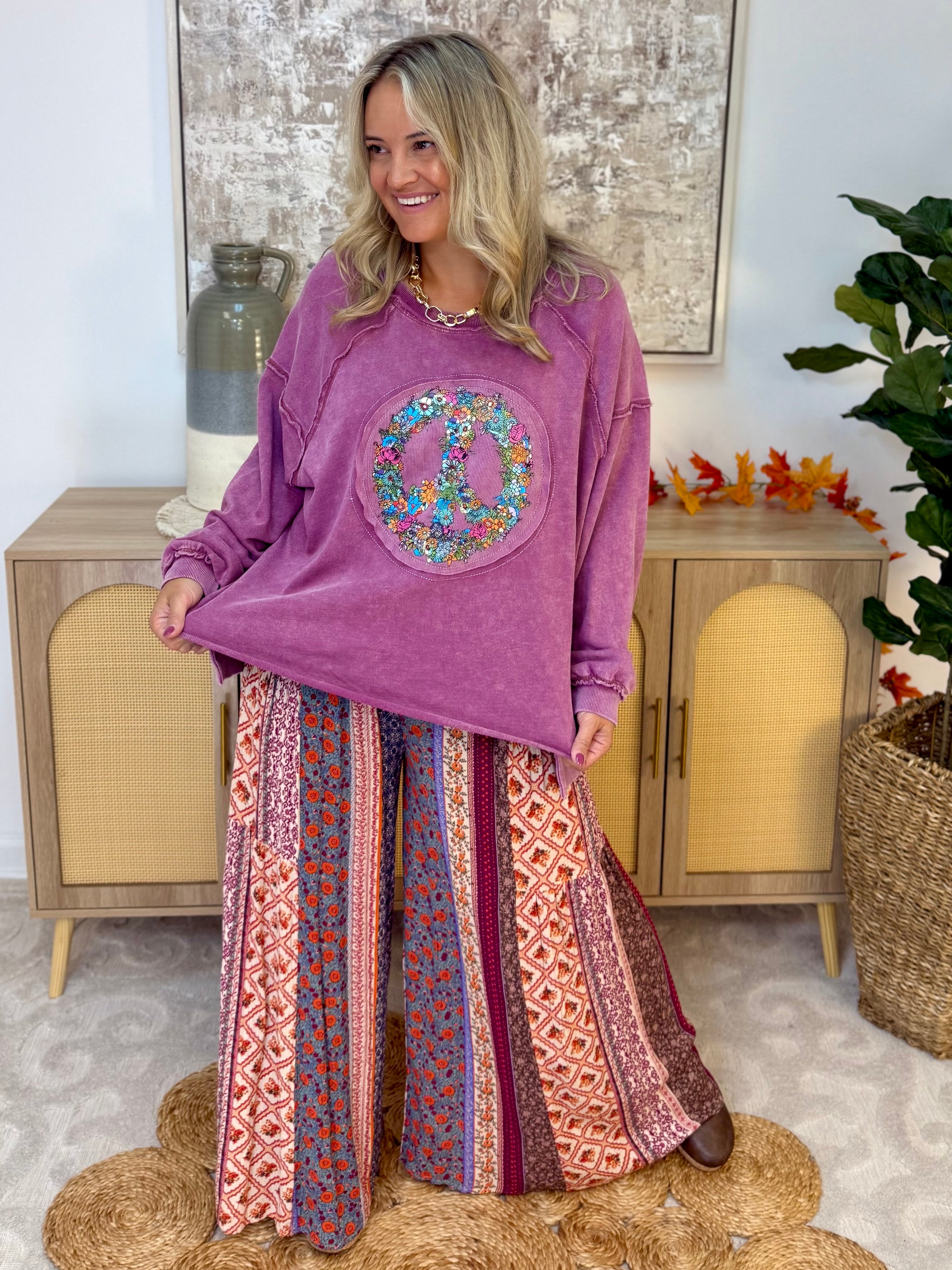 Fall Rayon Gauze Pants-240 Pants-easel-The Lovely Closet, Women's Fashion Boutique in Alexandria, KY