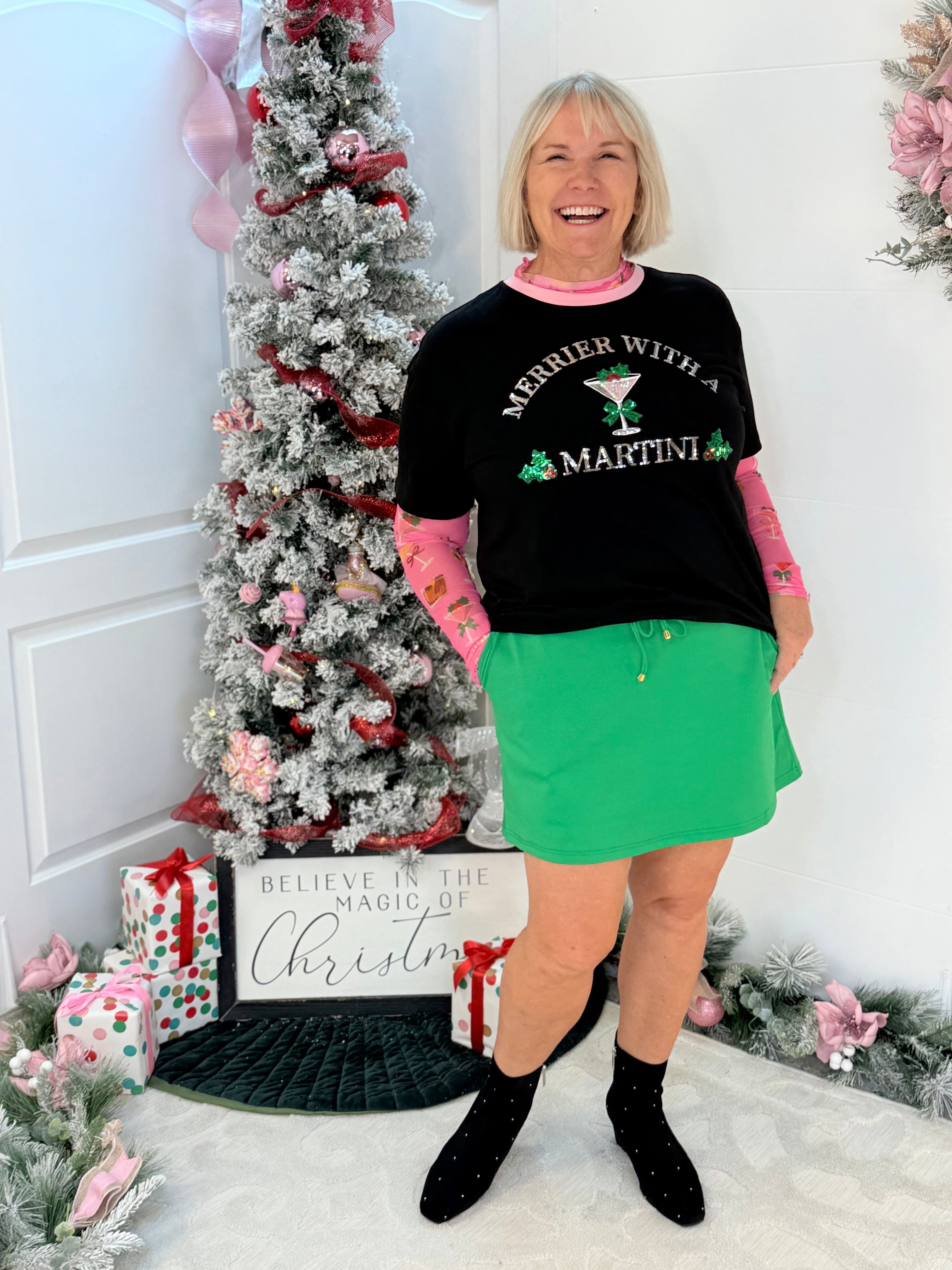 Jess Lea - Skort Green-230 Skirts/Shorts-Jess Lea-The Lovely Closet, Women's Fashion Boutique in Alexandria, KY