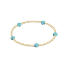 Signature Cross Small Gold Pattern 2mm Bead Bracelet-260 eNewton-The Lovely Closet-The Lovely Closet, Women's Fashion Boutique in Alexandria, KY