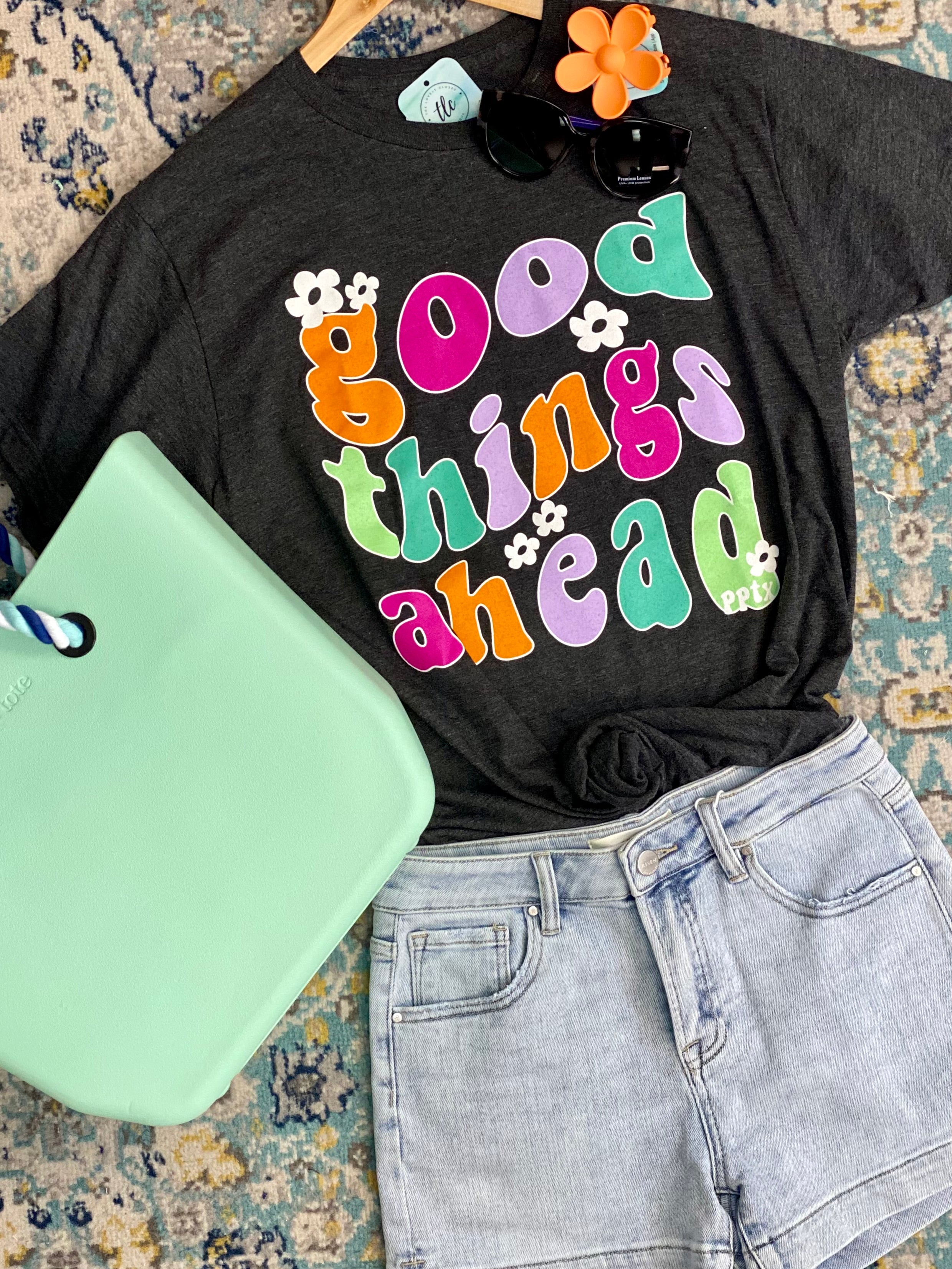 Good Things Ahead Graphic T-Shirt-130 Graphics-The Lovely Closet-The Lovely Closet, Women's Fashion Boutique in Alexandria, KY