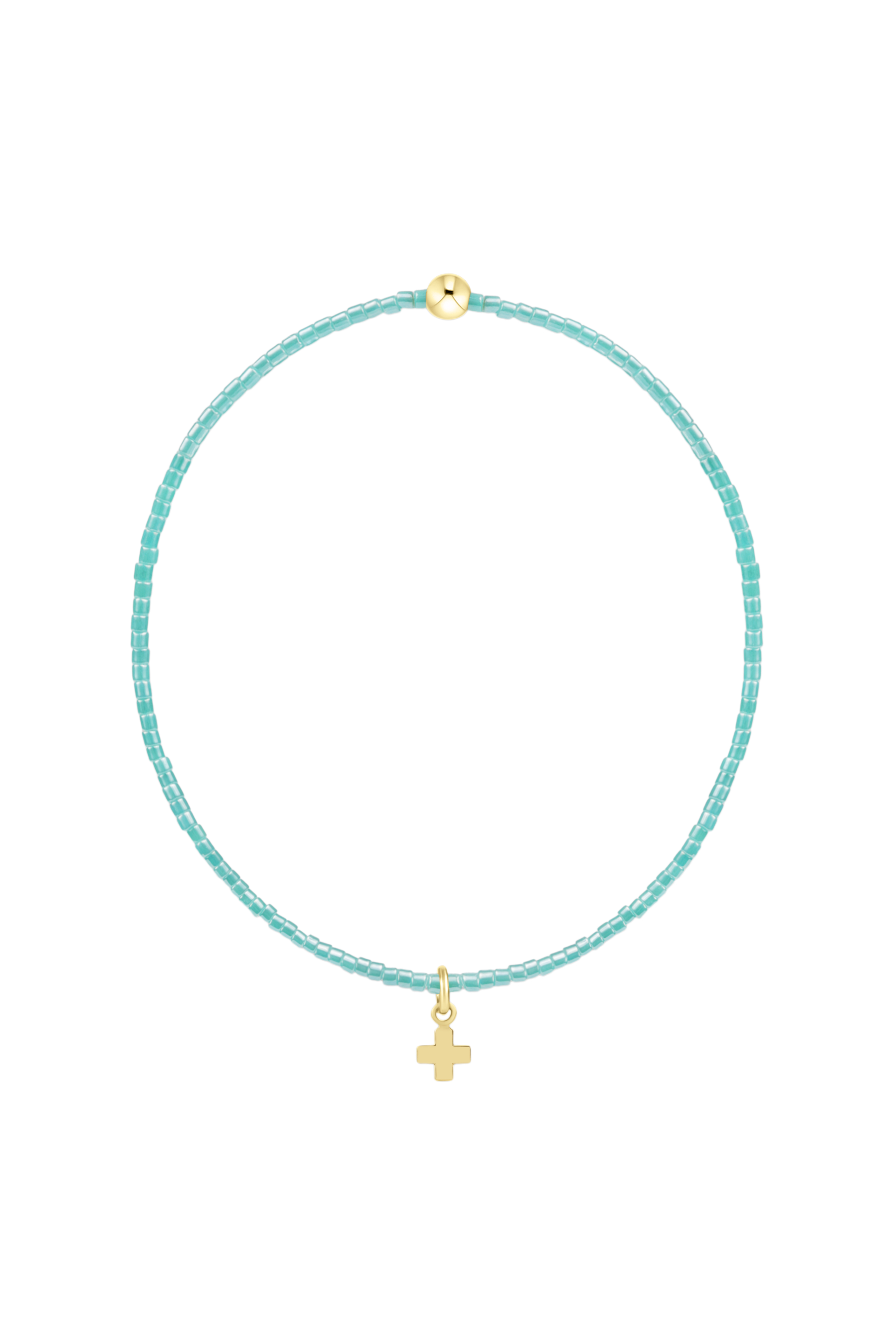 ENEWTON HOPE CLASSIC SEA GLASS - SIGNATURE CROSS SMALL GOLD CHARM-260 eNewton-eNewton-The Lovely Closet, Women's Fashion Boutique in Alexandria, KY