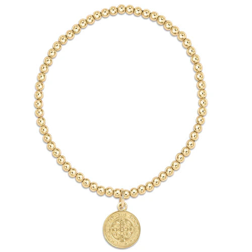 EXTENDS Classic Gold 3mm Blessing Gold Disc Bracelet-260 eNewton-eNewton-The Lovely Closet, Women's Fashion Boutique in Alexandria, KY