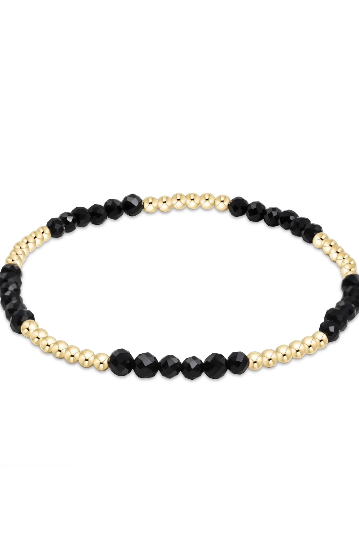 Blissful Pattern 2.5mm Bead Bracelet - Black Onyx-260 eNewton-eNewton-The Lovely Closet, Women's Fashion Boutique in Alexandria, KY