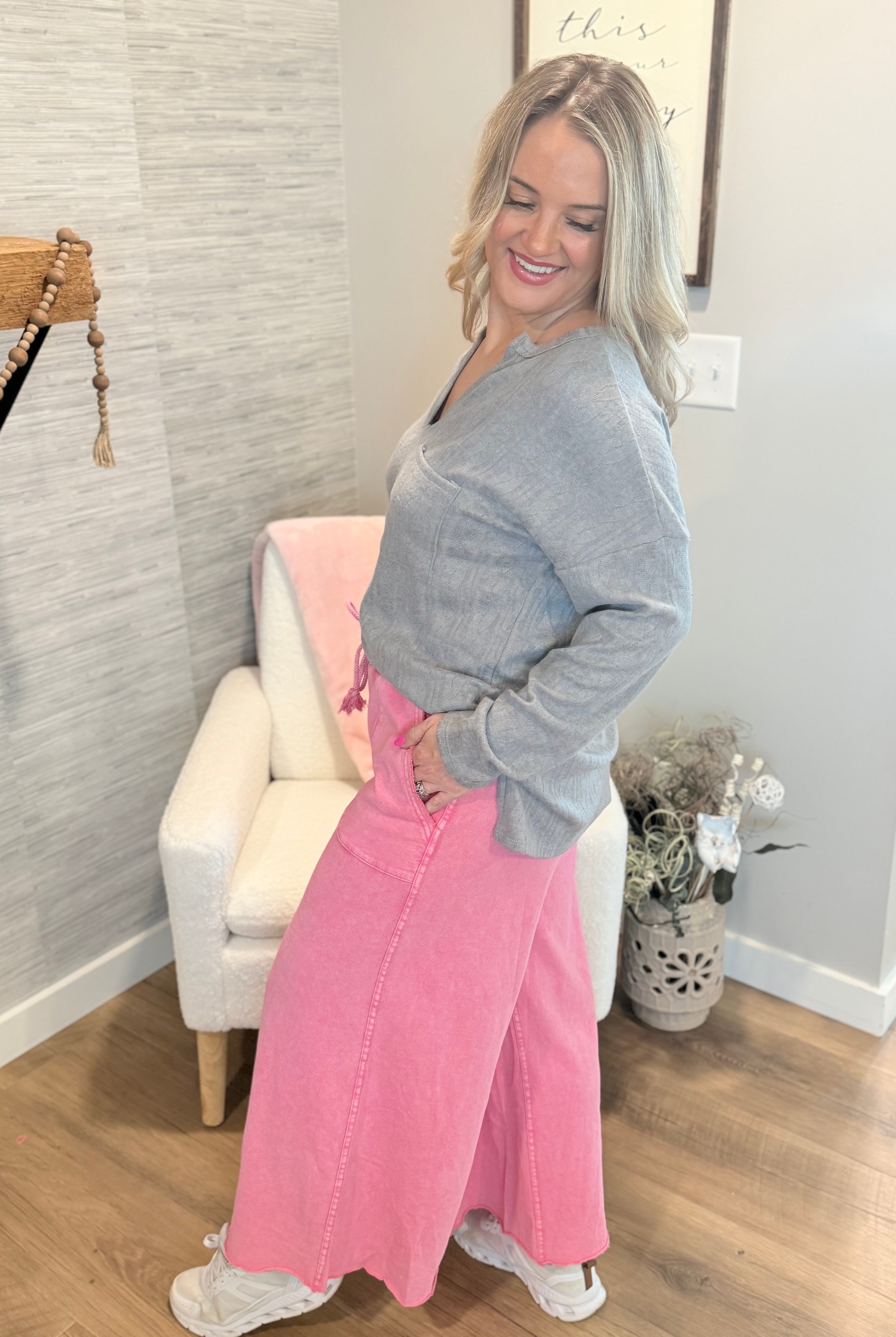 Day in The Life Pants - Pink-240 Pants-easel-The Lovely Closet, Women's Fashion Boutique in Alexandria, KY