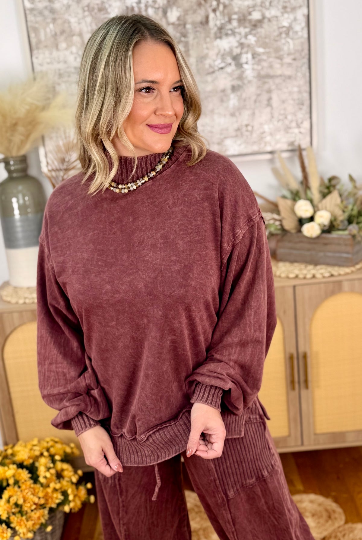 Cool Intentions Pullover - Hot Cocoa-110 Long Sleeve Top-jHer-The Lovely Closet, Women's Fashion Boutique in Alexandria, KY