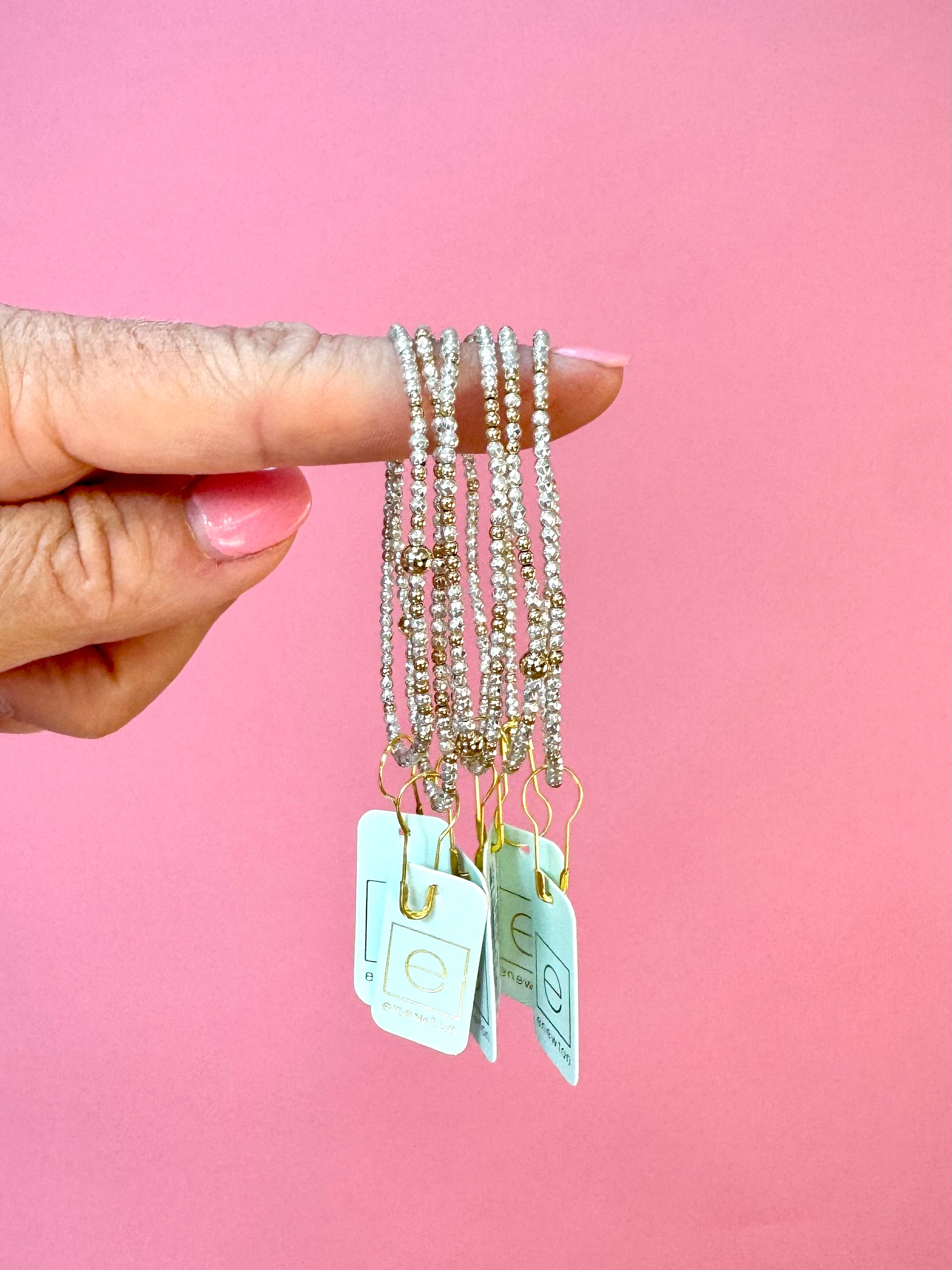 Hope Unwritten Bright Silver Hematite 2mm-260 eNewton-eNewton-The Lovely Closet, Women's Fashion Boutique in Alexandria, KY