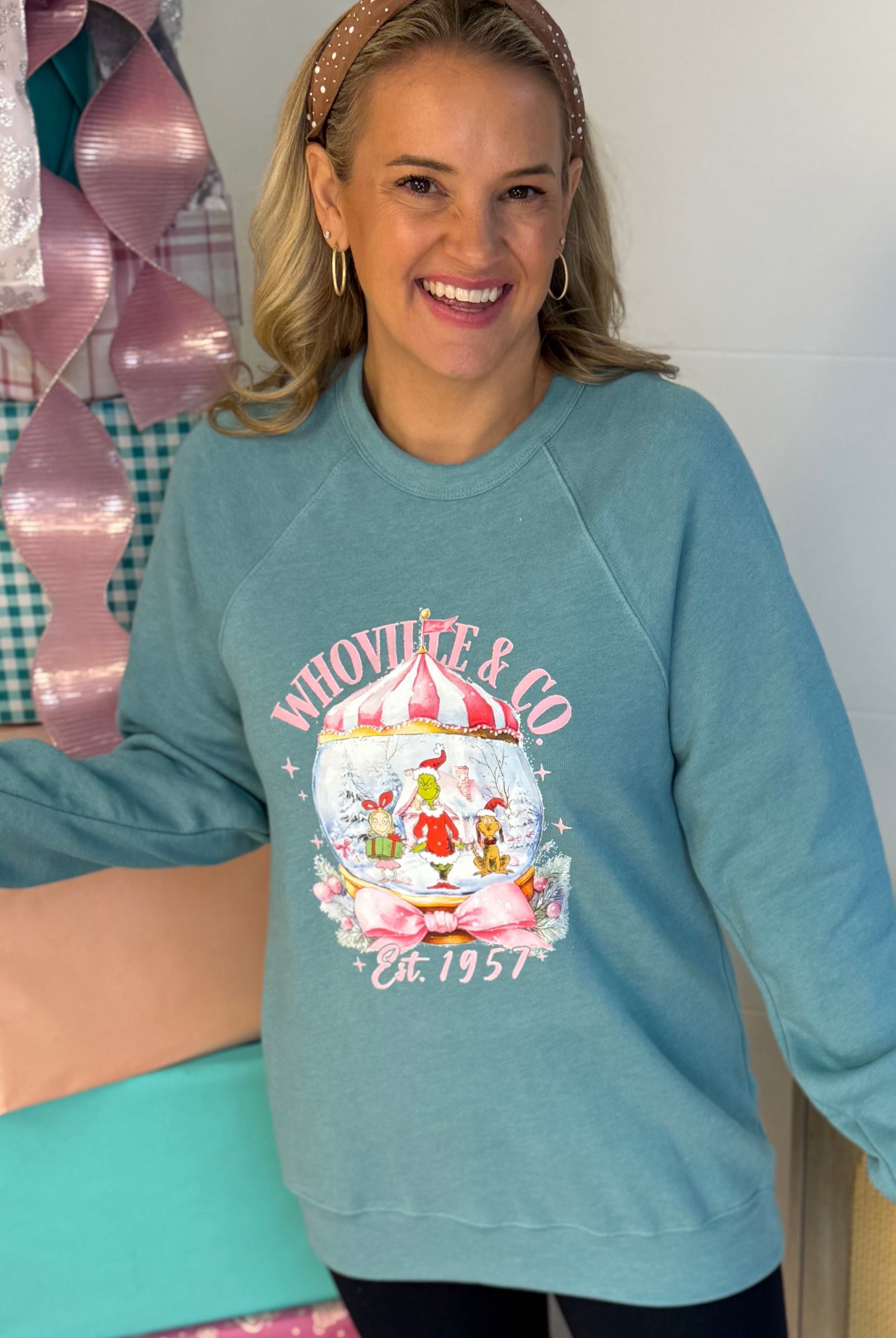 **PRE-ORDER**Who’s Christmas Crewneck-130 Graphics-The Lovely Closet-The Lovely Closet, Women's Fashion Boutique in Alexandria, KY