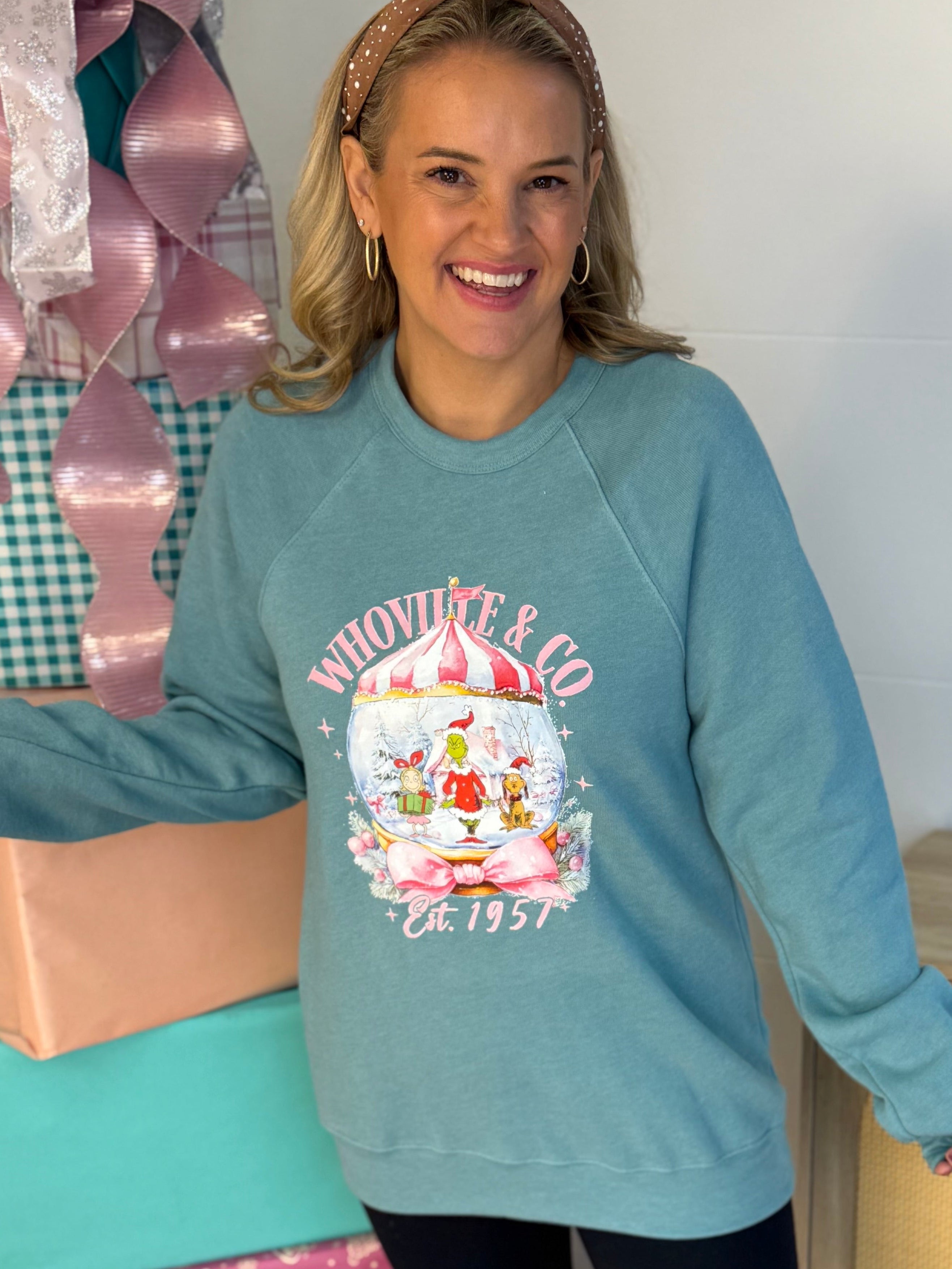 **PRE-ORDER**Who’s Christmas Crewneck-130 Graphics-The Lovely Closet-The Lovely Closet, Women's Fashion Boutique in Alexandria, KY