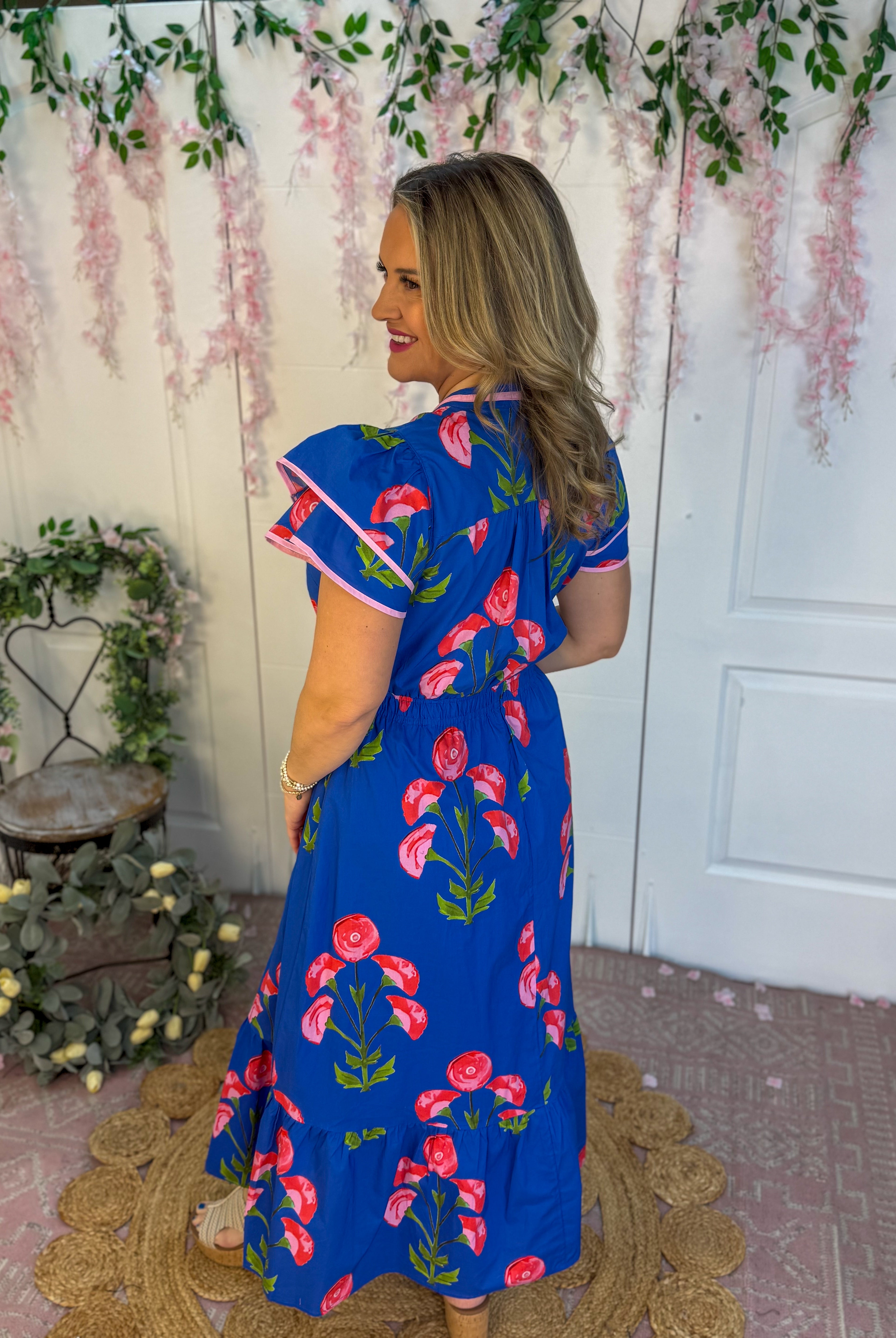 Pretty in Poppies Maxi Dress-180 Dresses-Umgee-The Lovely Closet, Women's Fashion Boutique in Alexandria, KY