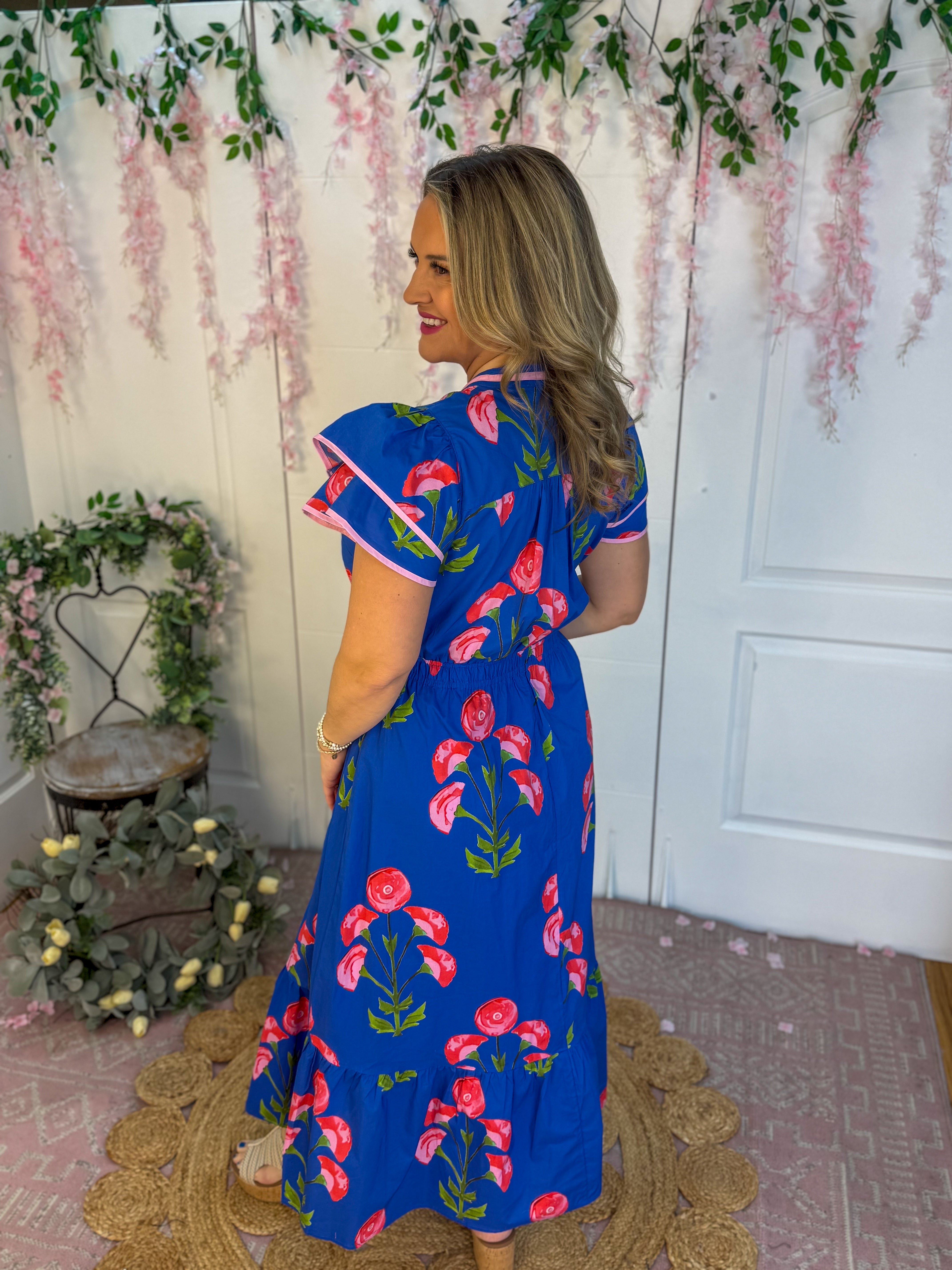 Pretty in Poppies Maxi Dress-180 Dresses-Umgee-The Lovely Closet, Women's Fashion Boutique in Alexandria, KY