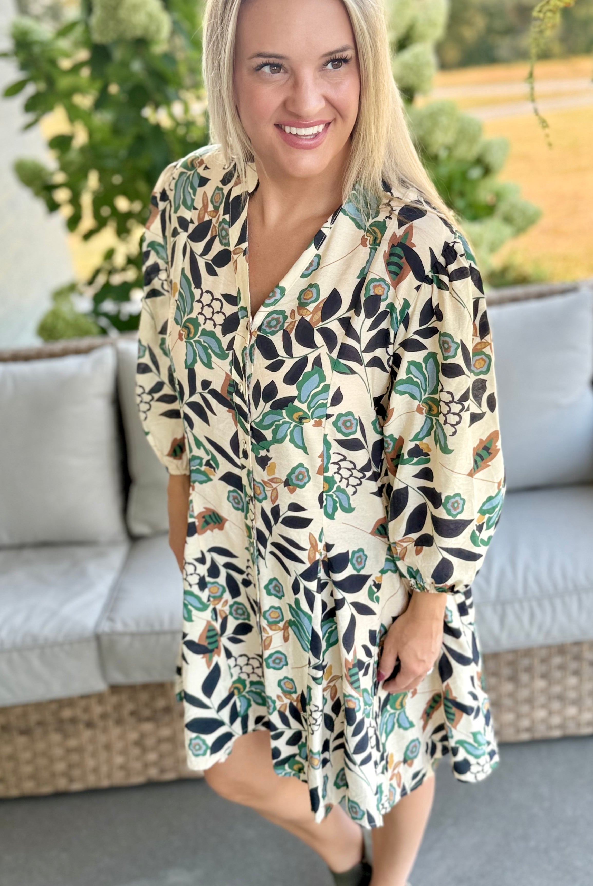 Fall Bliss Dress-180 Dresses-GIGIO-The Lovely Closet, Women's Fashion Boutique in Alexandria, KY