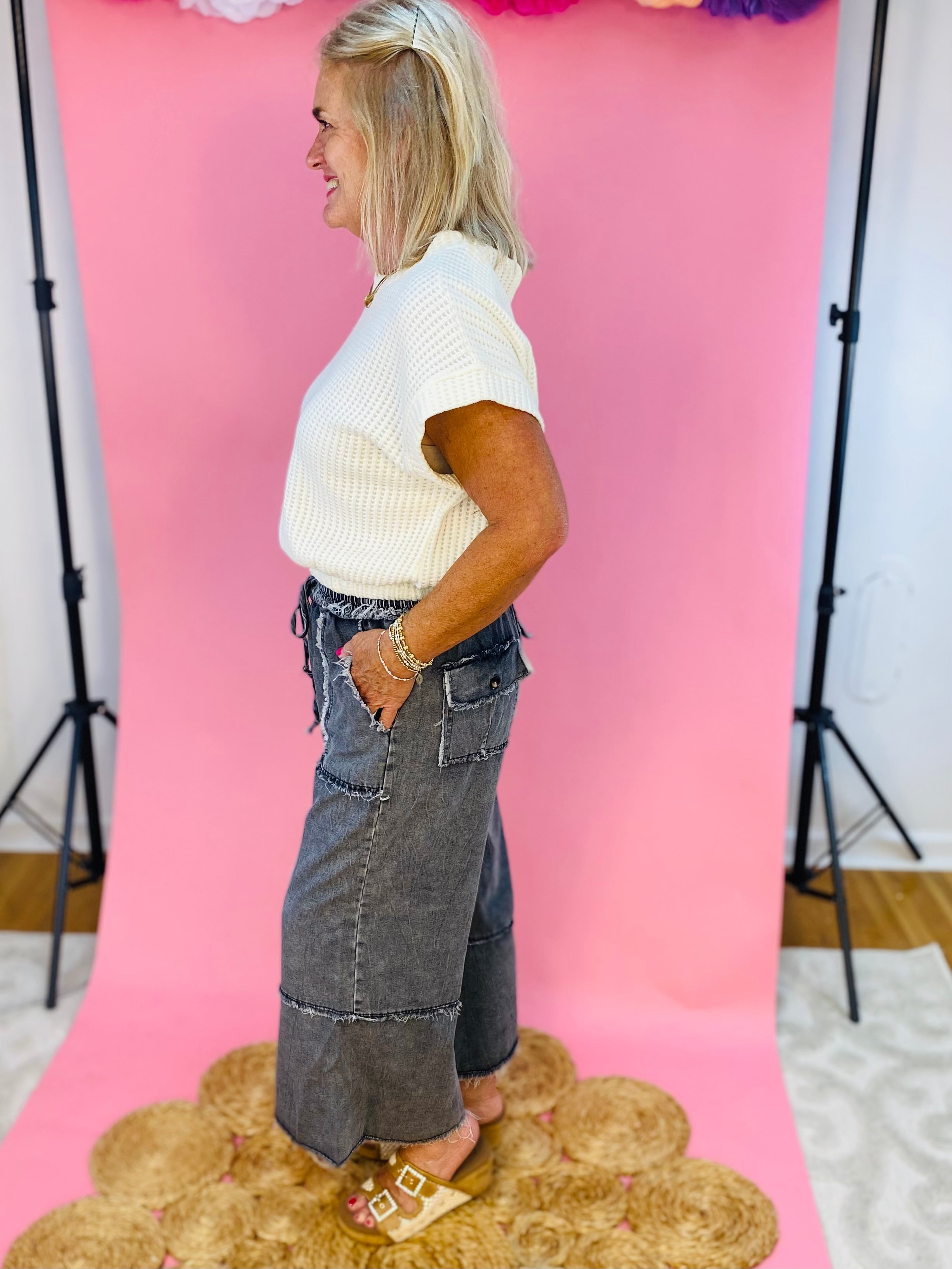 Mineral Wash Denim - Ash-240 Pants-Sage + Fig-The Lovely Closet, Women's Fashion Boutique in Alexandria, KY