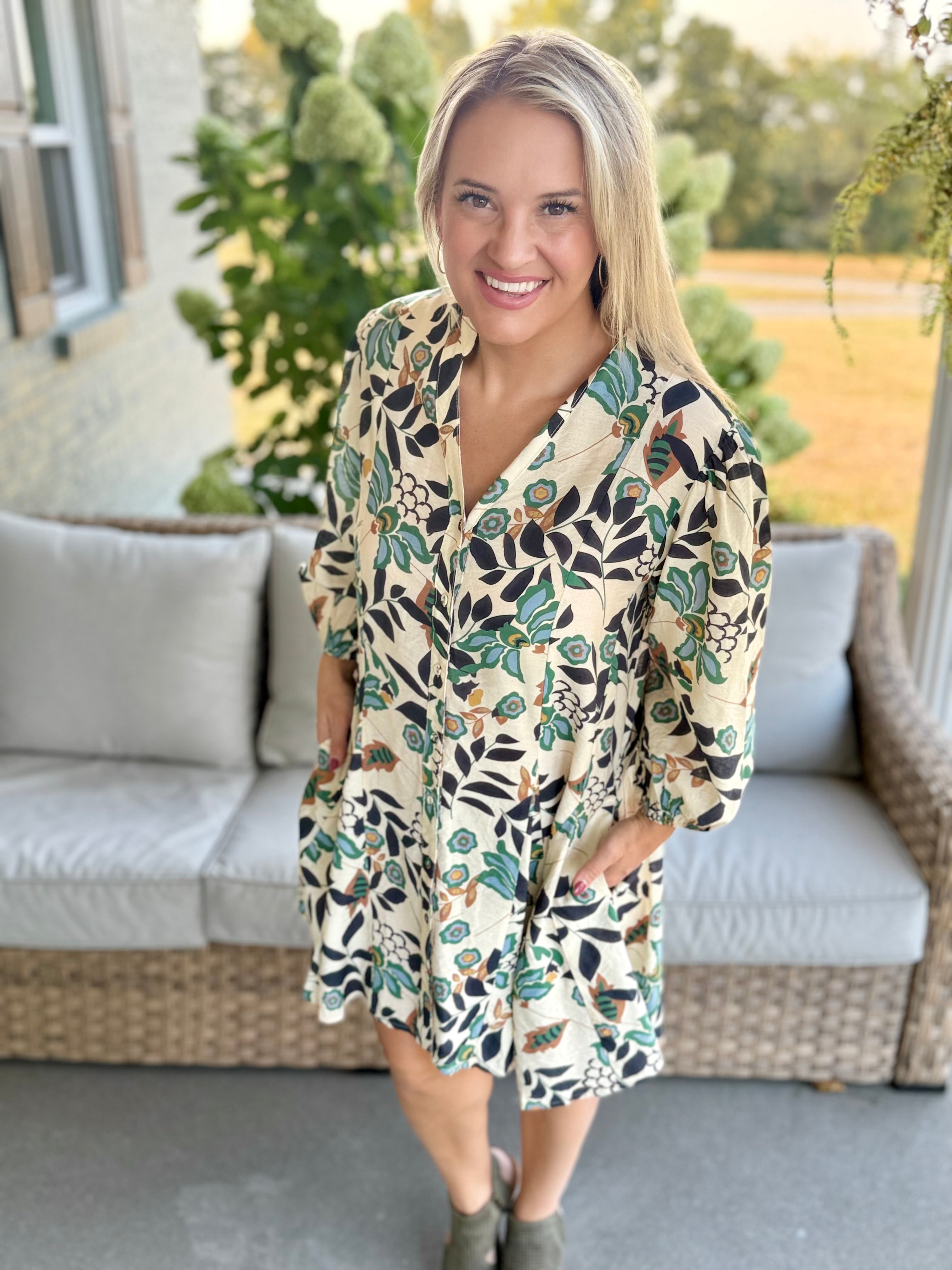 Fall Bliss Dress-180 Dresses-GIGIO-The Lovely Closet, Women's Fashion Boutique in Alexandria, KY