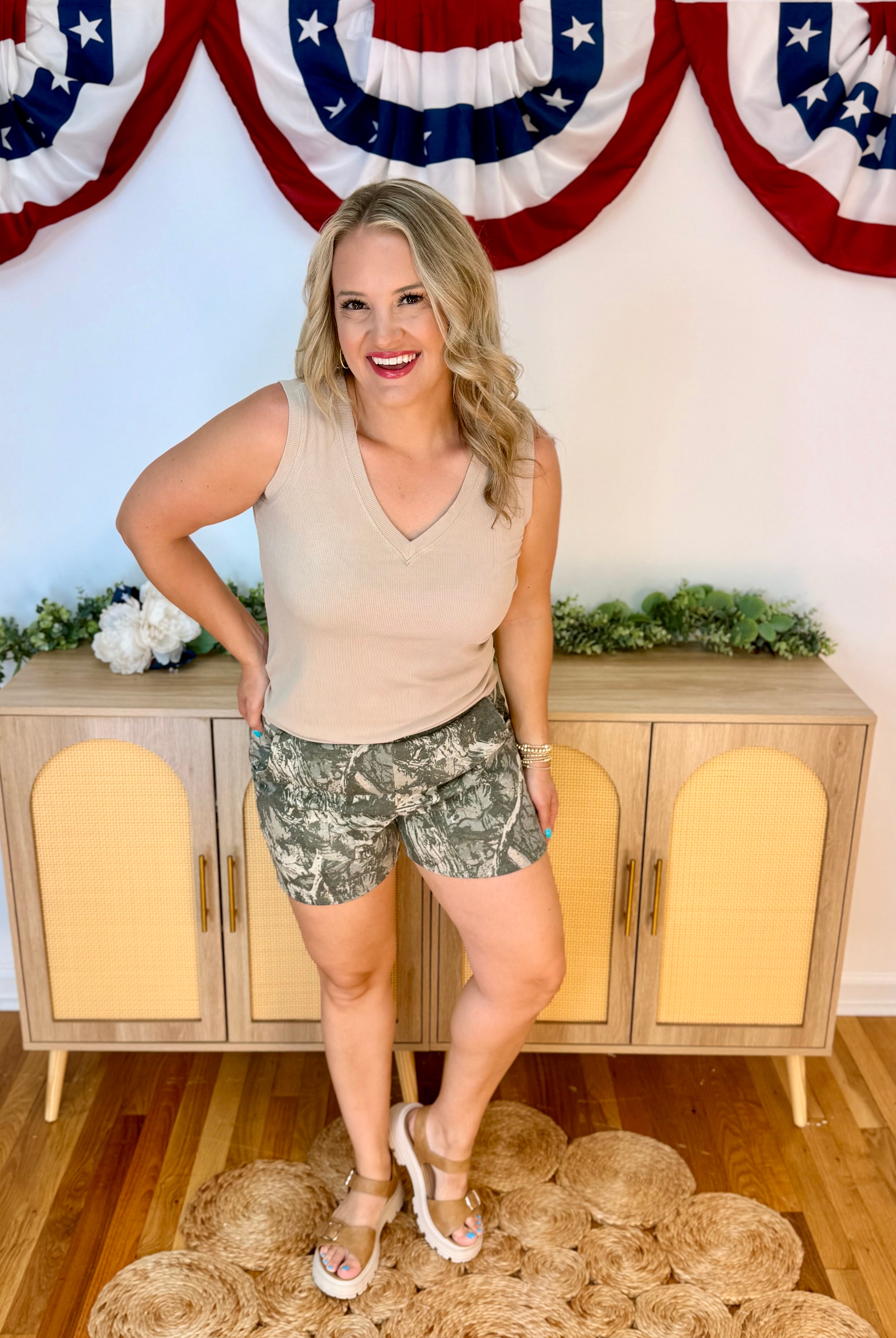 Camo Shorts-230 Skirts/Shorts-The Lovely Closet-The Lovely Closet, Women's Fashion Boutique in Alexandria, KY