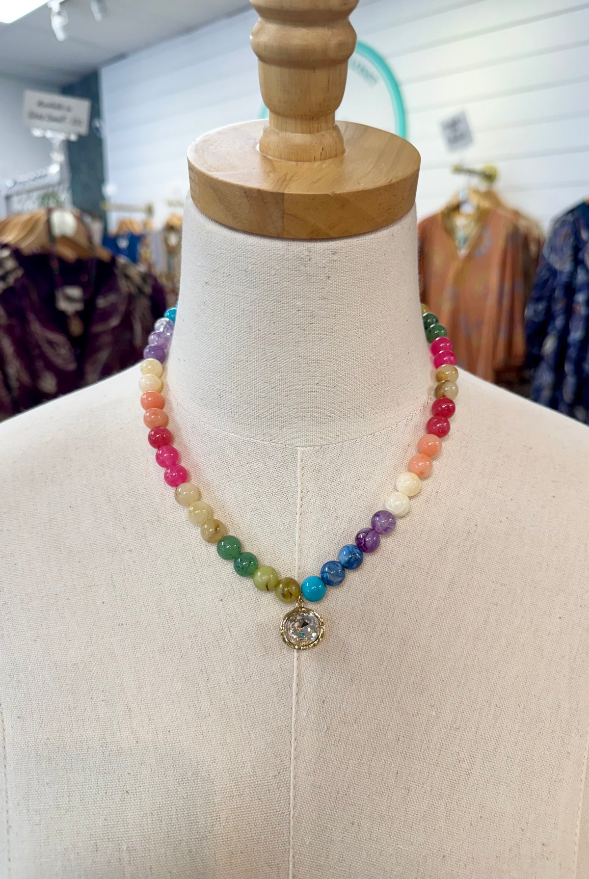Ice Cream Sprinkles Candy Bead Necklace-280 Accessories-Golden Stella-The Lovely Closet, Women's Fashion Boutique in Alexandria, KY