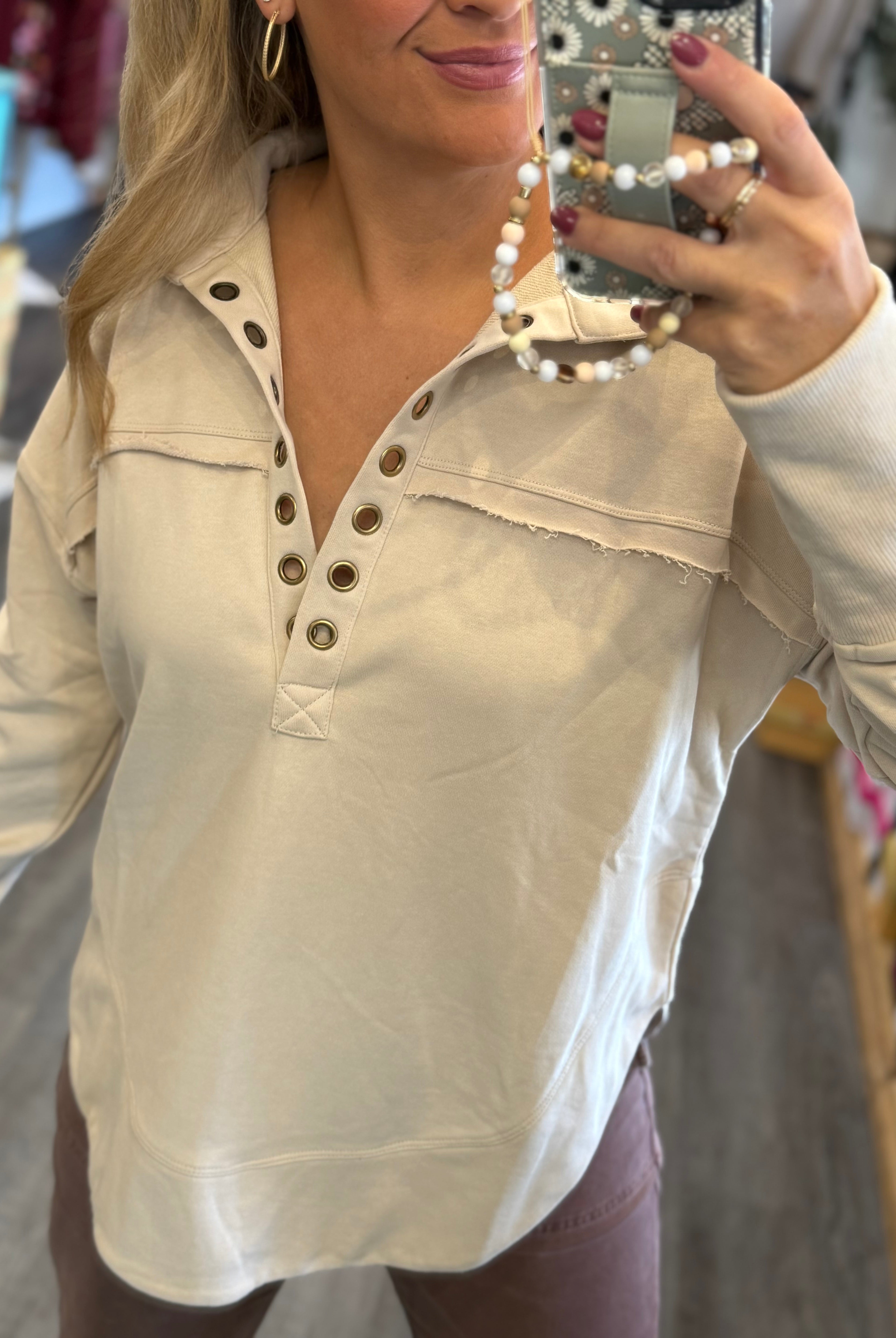 Hayride Pullover-110 Long Sleeve Top-bibi-The Lovely Closet, Women's Fashion Boutique in Alexandria, KY