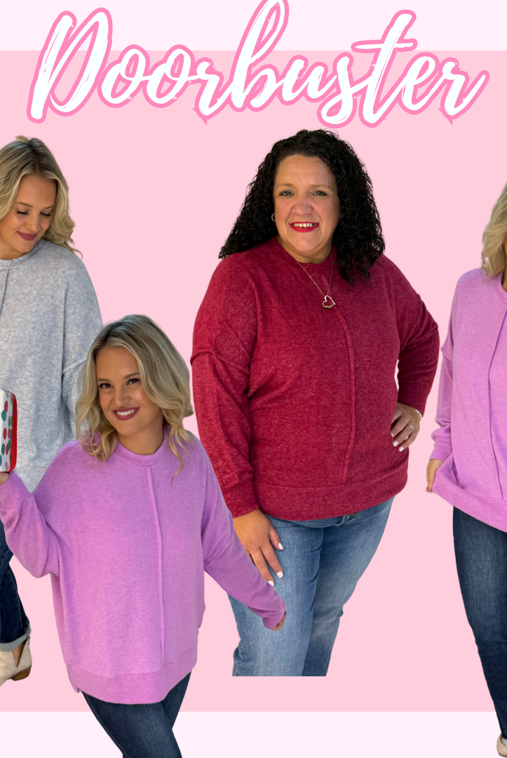 BLACK FRIDAY 7AM - COLD SNAP TOP-110 Long Sleeve Top-zenana-The Lovely Closet, Women's Fashion Boutique in Alexandria, KY