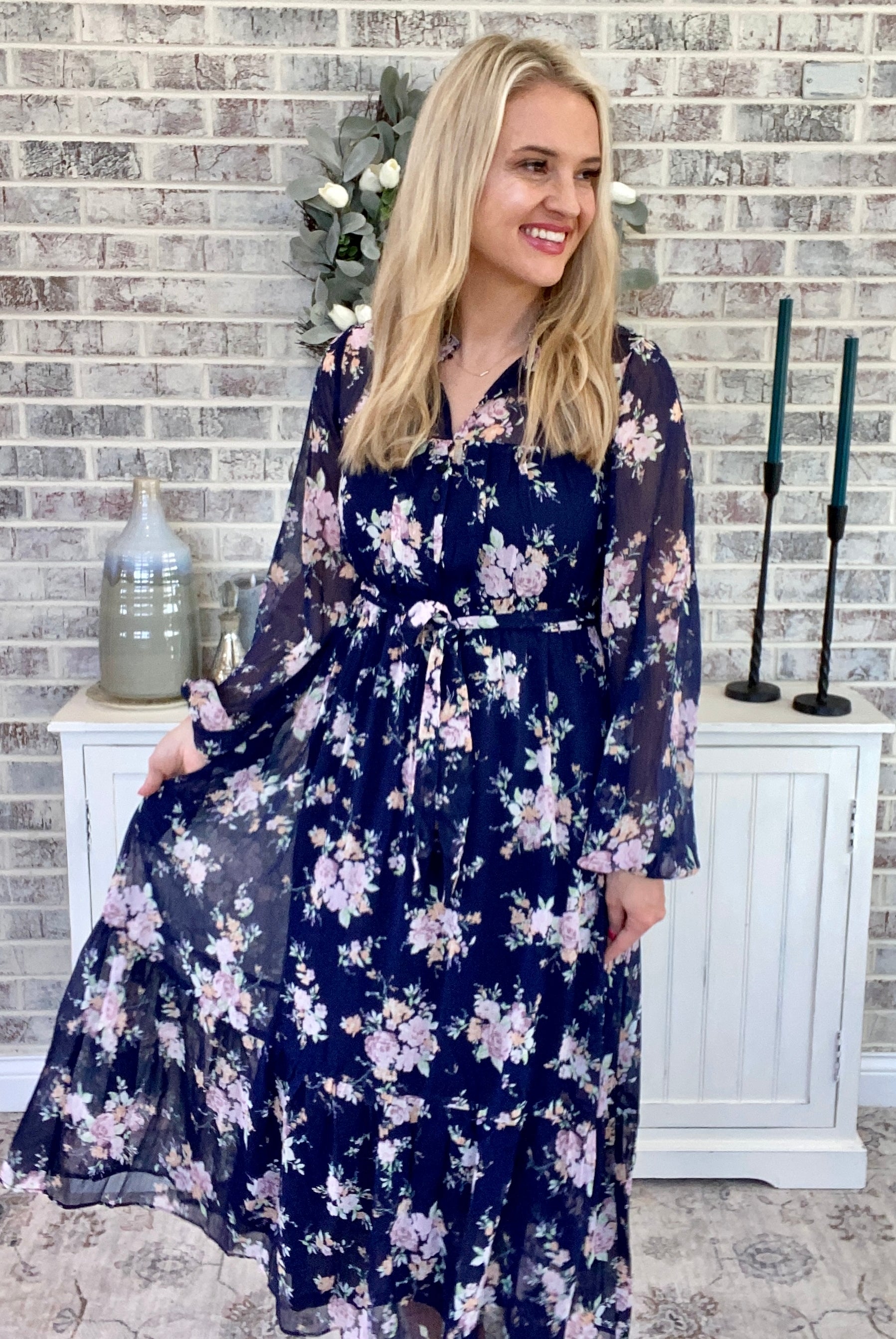 FINAL SALE Spring Blooms Maxi Dress-180 Dresses-The Lovely Closet-The Lovely Closet, Women's Fashion Boutique in Alexandria, KY