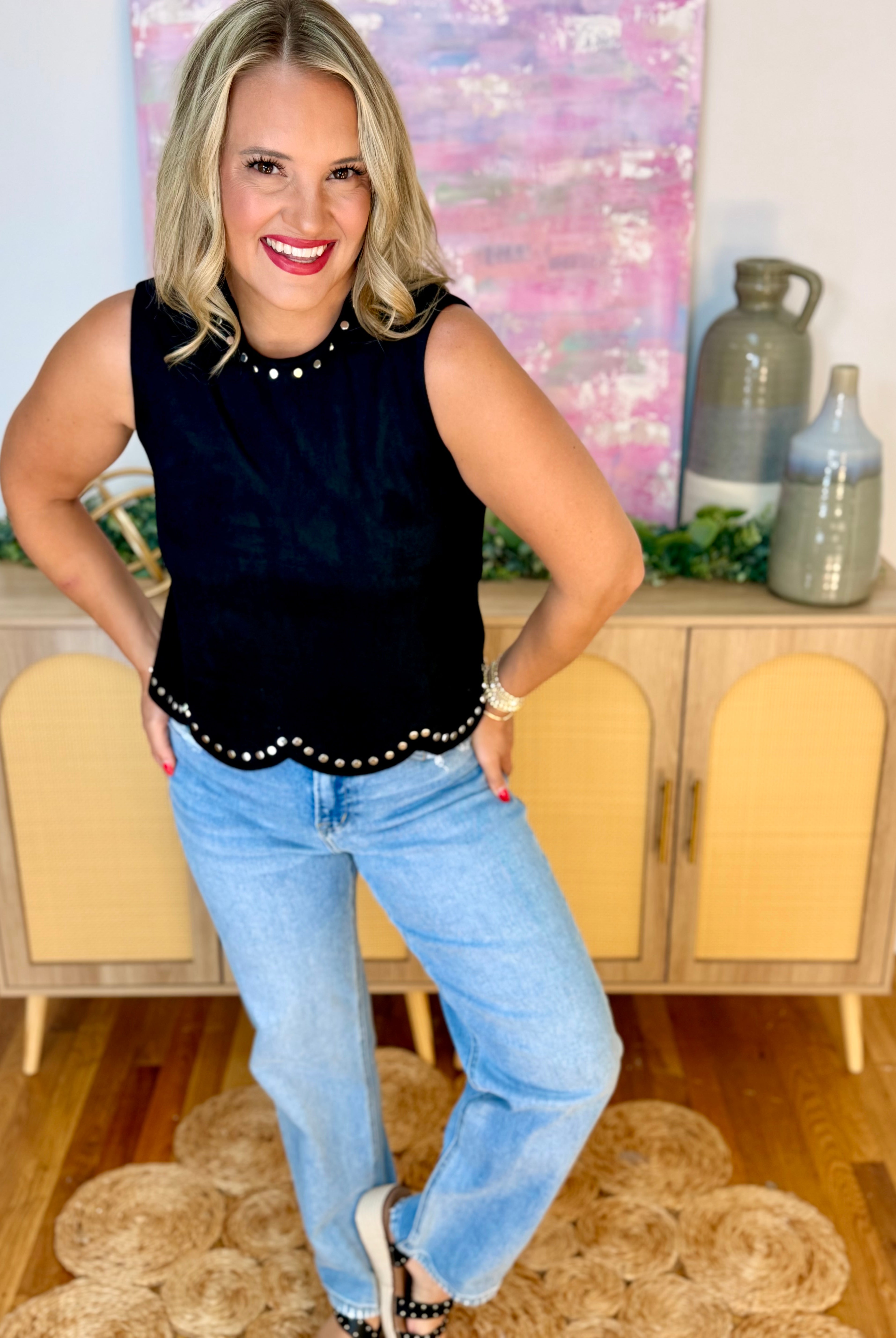 Sweet Sophistication Sleeveless Top-120 Sleeveless Tops-The Lovely Closet-The Lovely Closet, Women's Fashion Boutique in Alexandria, KY