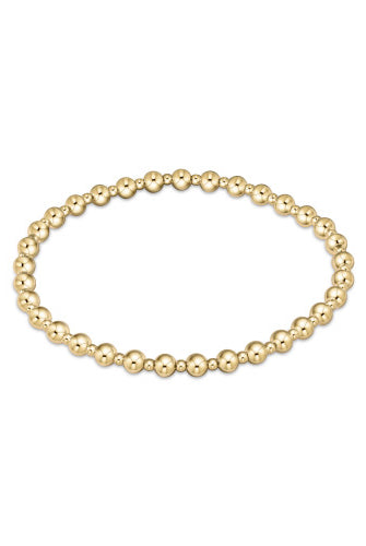 Classic Gold Grateful 4mm Bead Bracelet-260 eNewton-eNewton-The Lovely Closet, Women's Fashion Boutique in Alexandria, KY