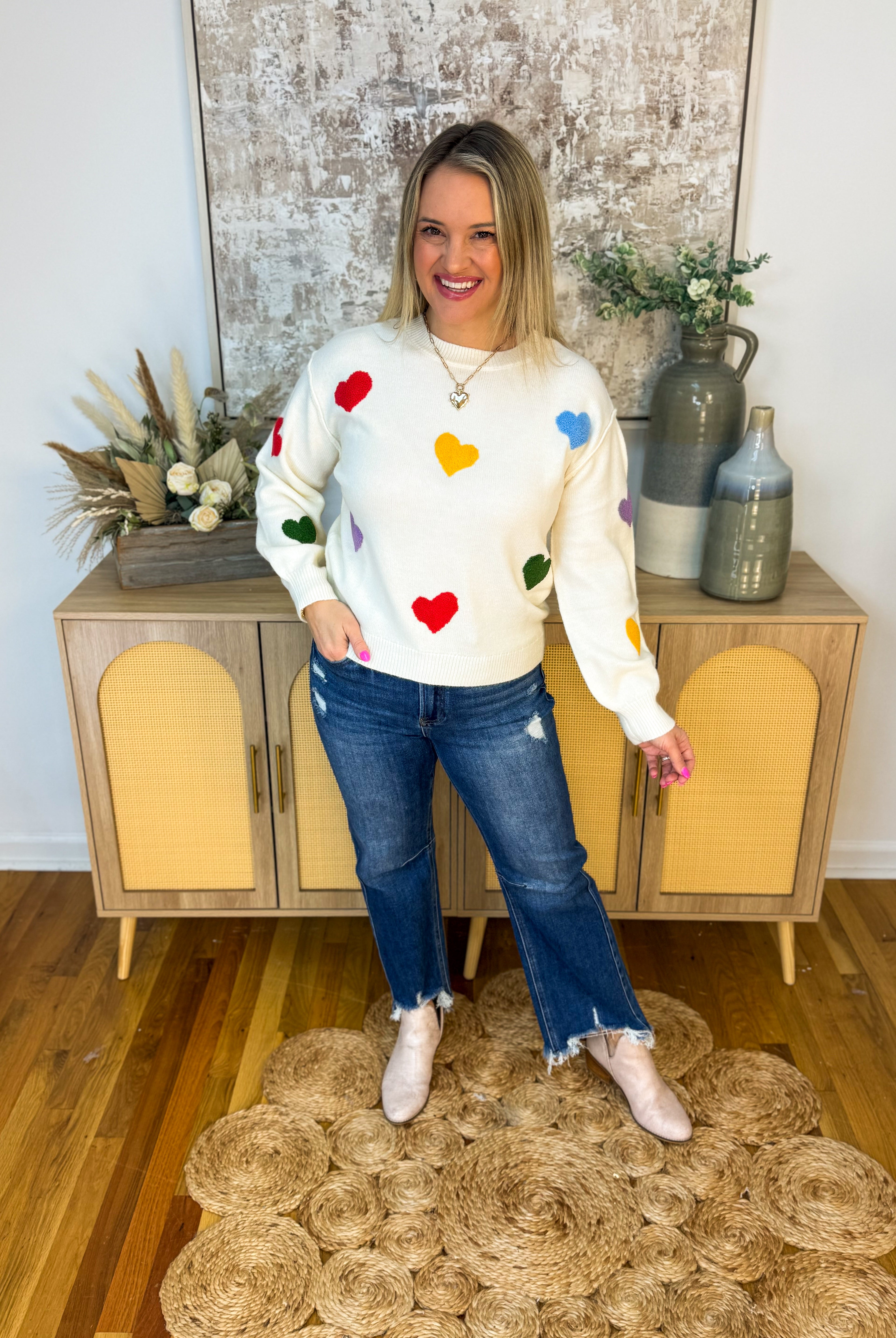 All My Love Sweater-140 Sweaters-Blu Pepper-The Lovely Closet, Women's Fashion Boutique in Alexandria, KY